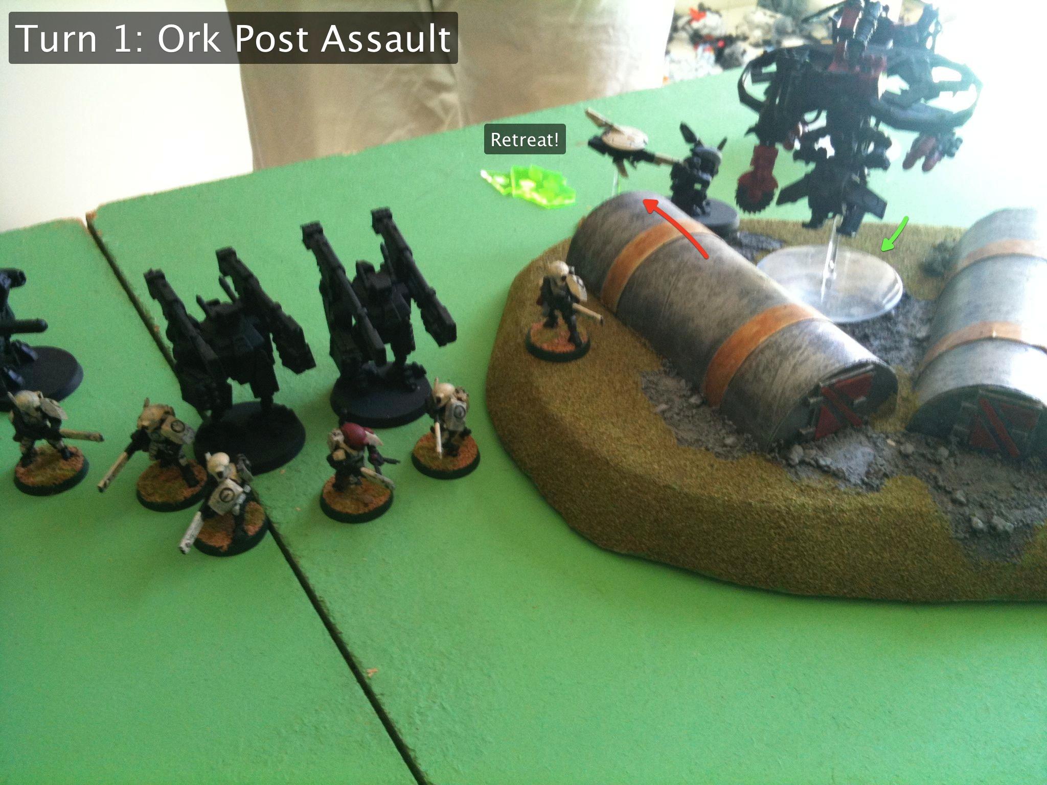 Battle Report, Da Ork Angelz, Eldar, Orks, Tau