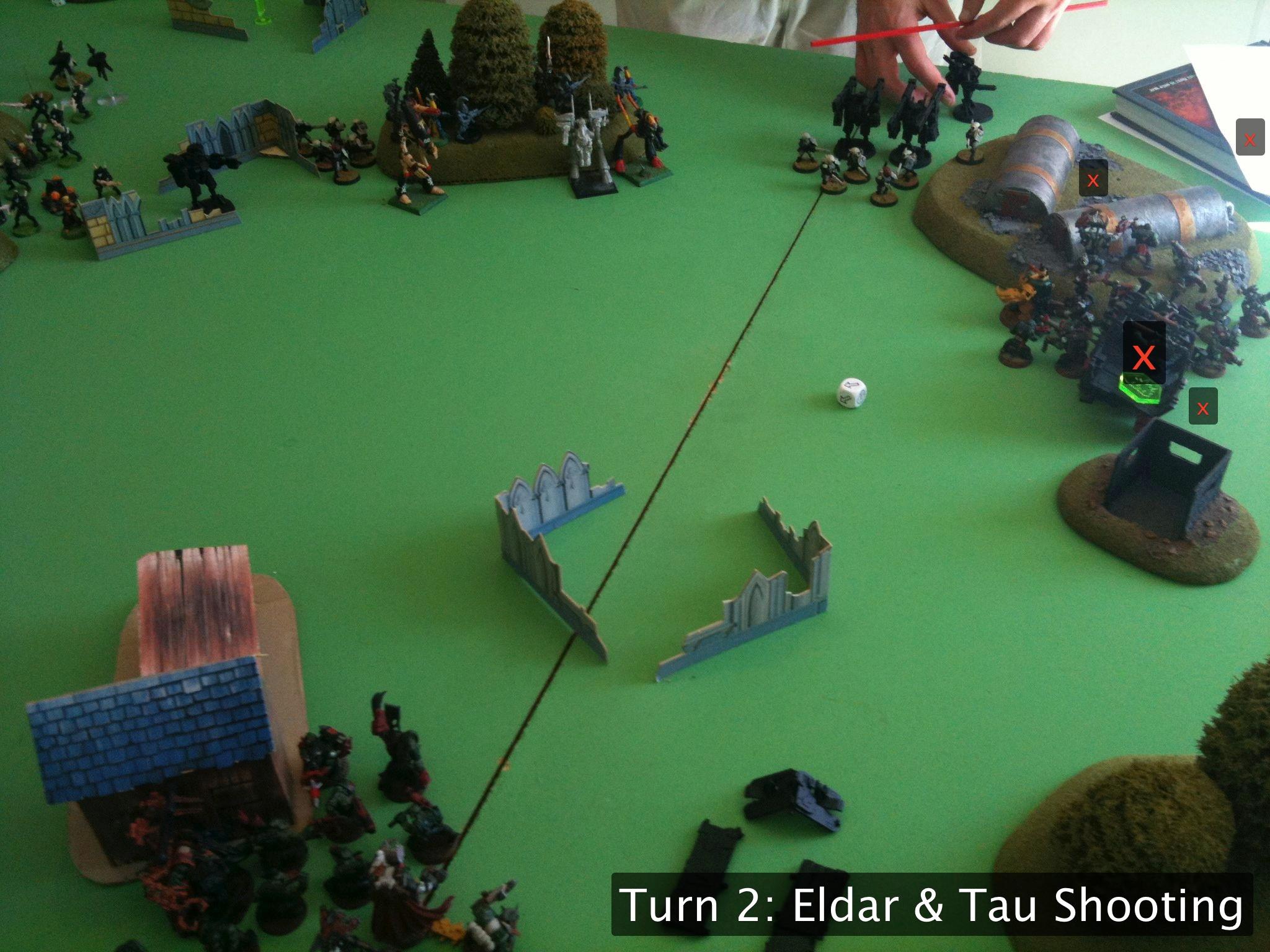 Battle Report, Da Ork Angelz, Eldar, Orks, Tau