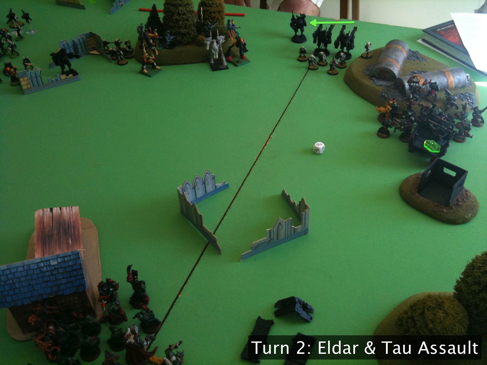 Battle Report, Da Ork Angelz, Eldar, Orks, Tau