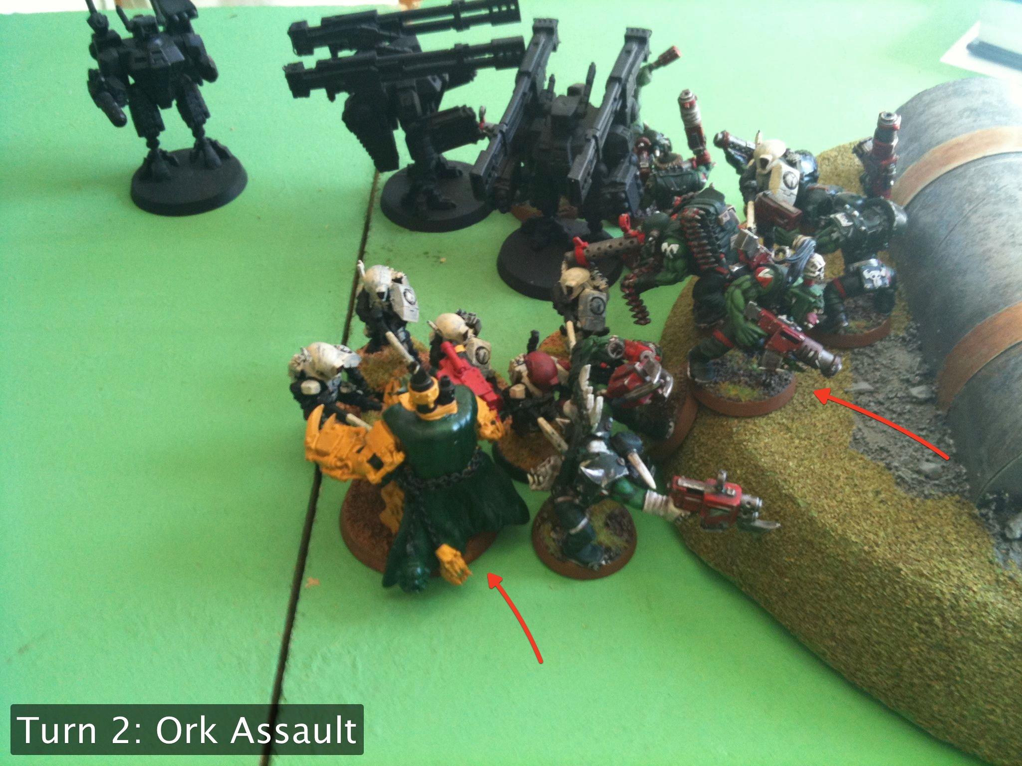 Battle Report, Da Ork Angelz, Eldar, Orks, Tau