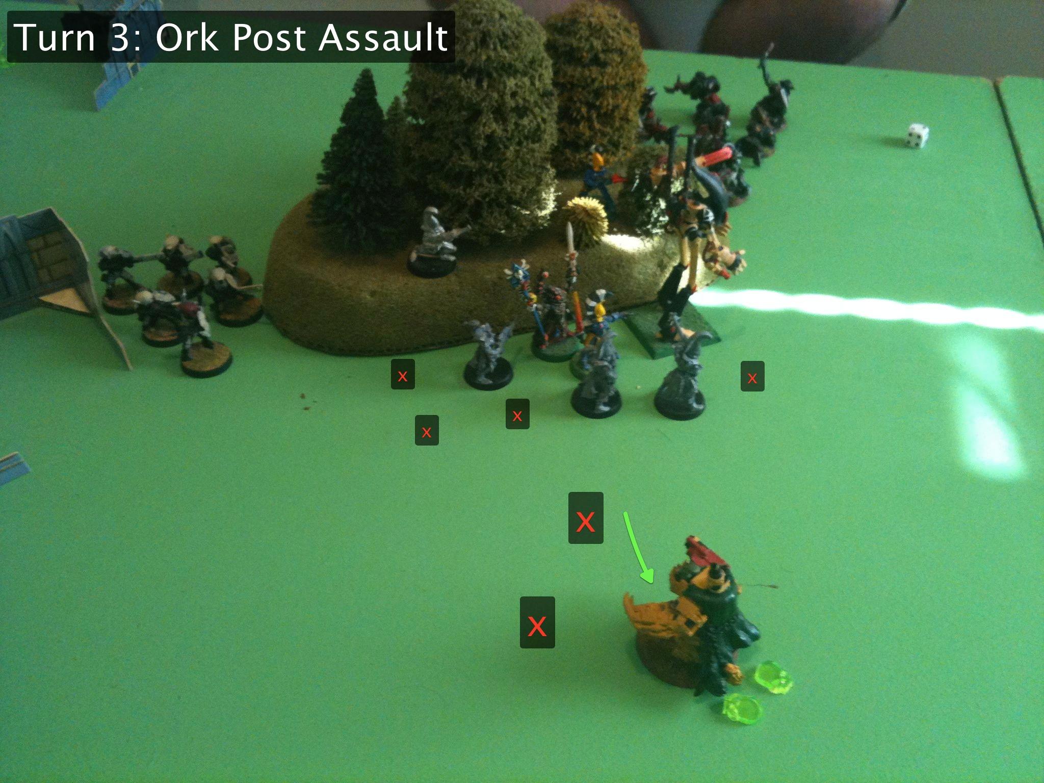 Battle Report, Da Ork Angelz, Eldar, Orks, Tau