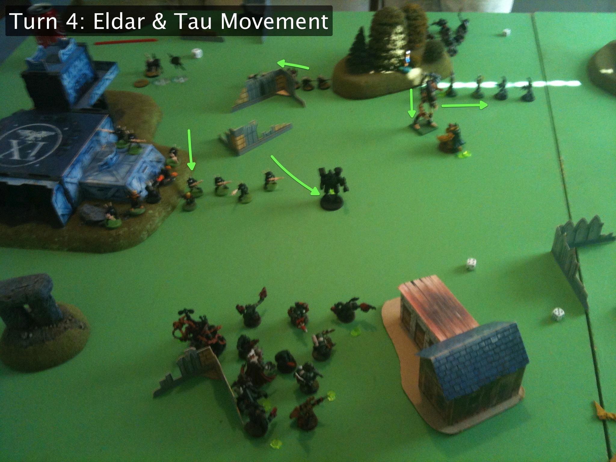Battle Report, Da Ork Angelz, Eldar, Orks, Tau