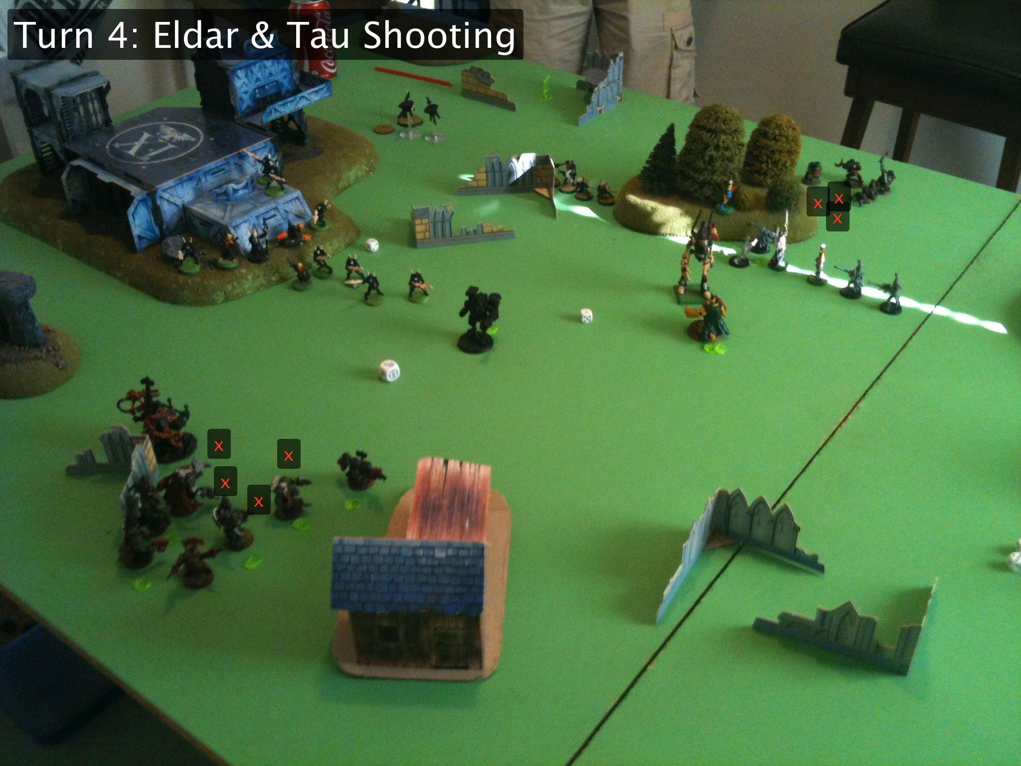 Battle Report, Da Ork Angelz, Eldar, Orks, Tau
