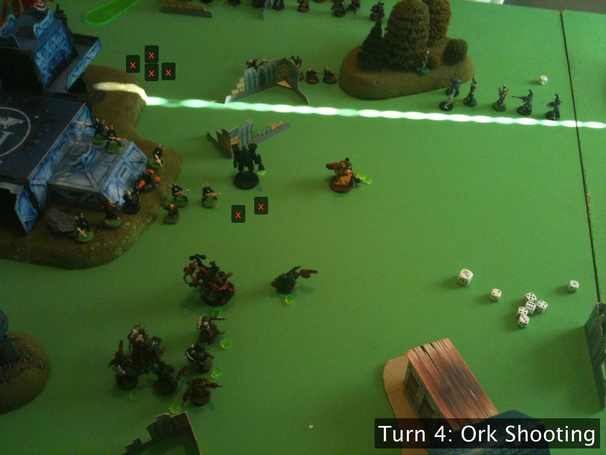 Battle Report, Da Ork Angelz, Eldar, Orks, Tau