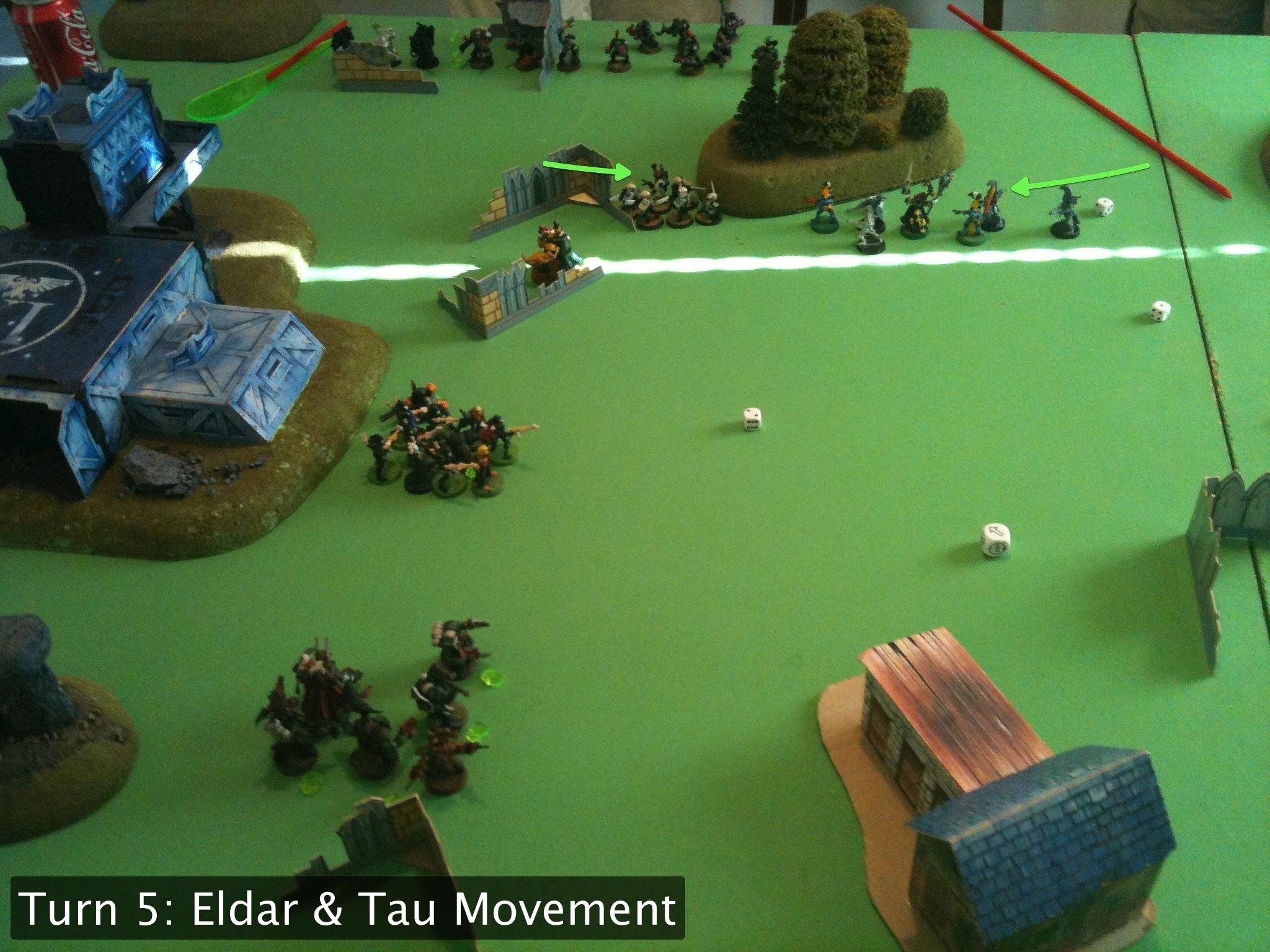 Battle Report, Da Ork Angelz, Eldar, Orks, Tau