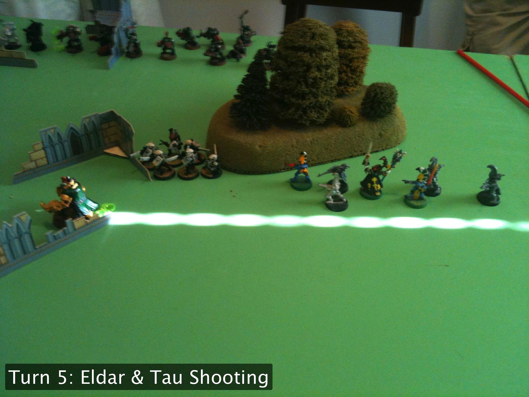 Battle Report, Da Ork Angelz, Eldar, Orks, Tau