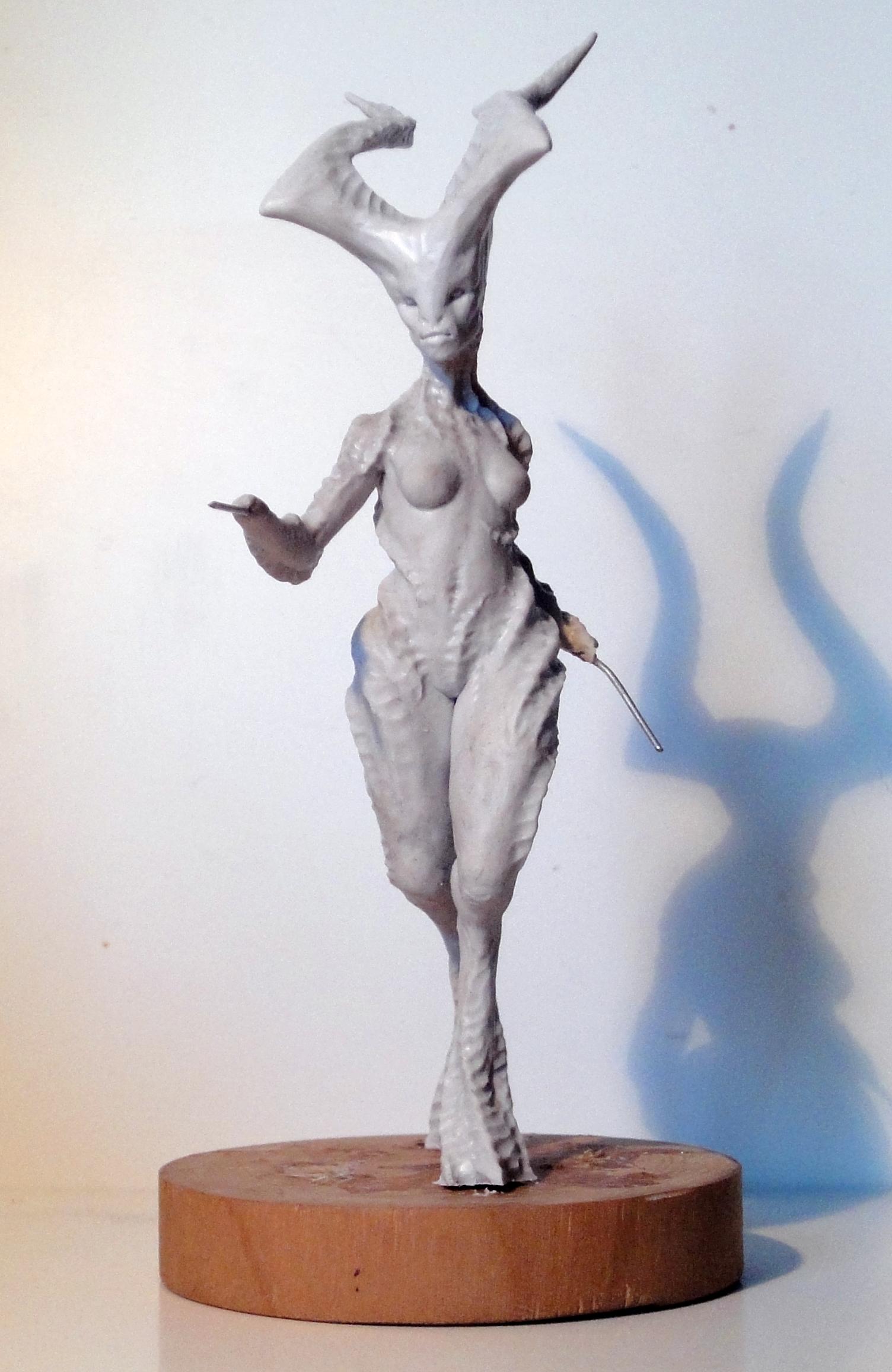 Keeper Of Secrets, Sculpting, Work In Progress