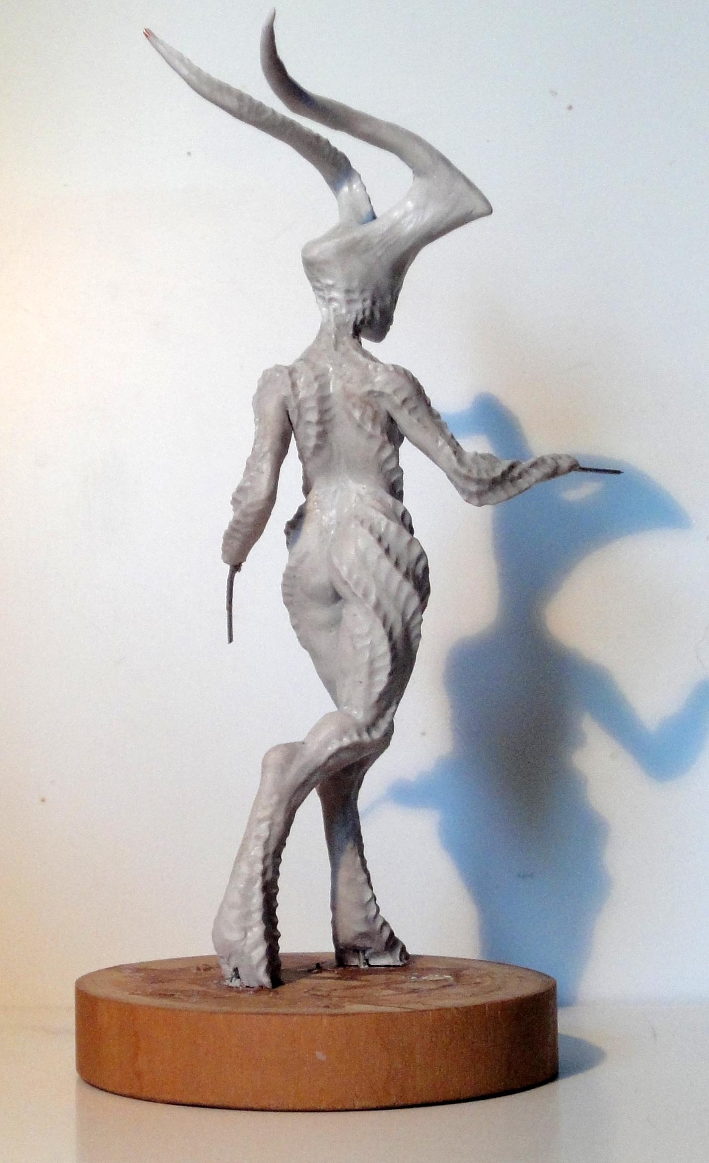 Keeper Of Secrets, Sculpting, Work In Progress