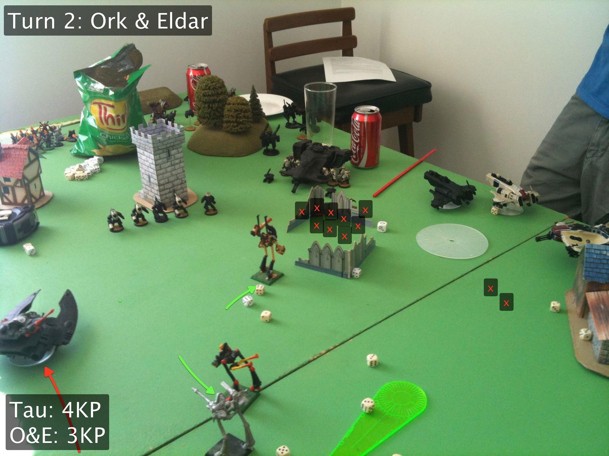 Battle Report, Eldar, Orks, Tau
