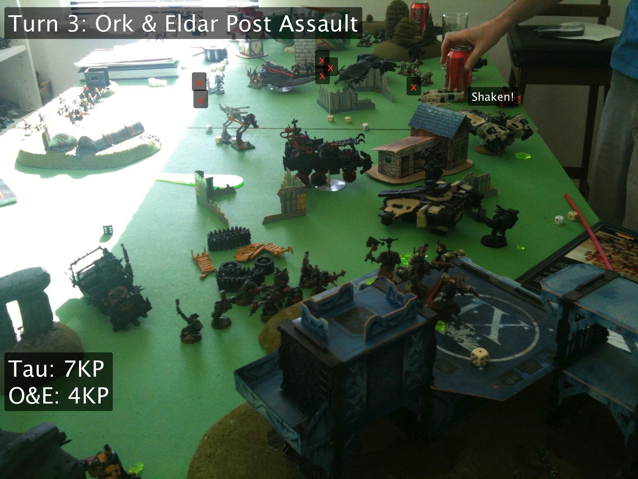 Battle Report, Eldar, Orks, Tau