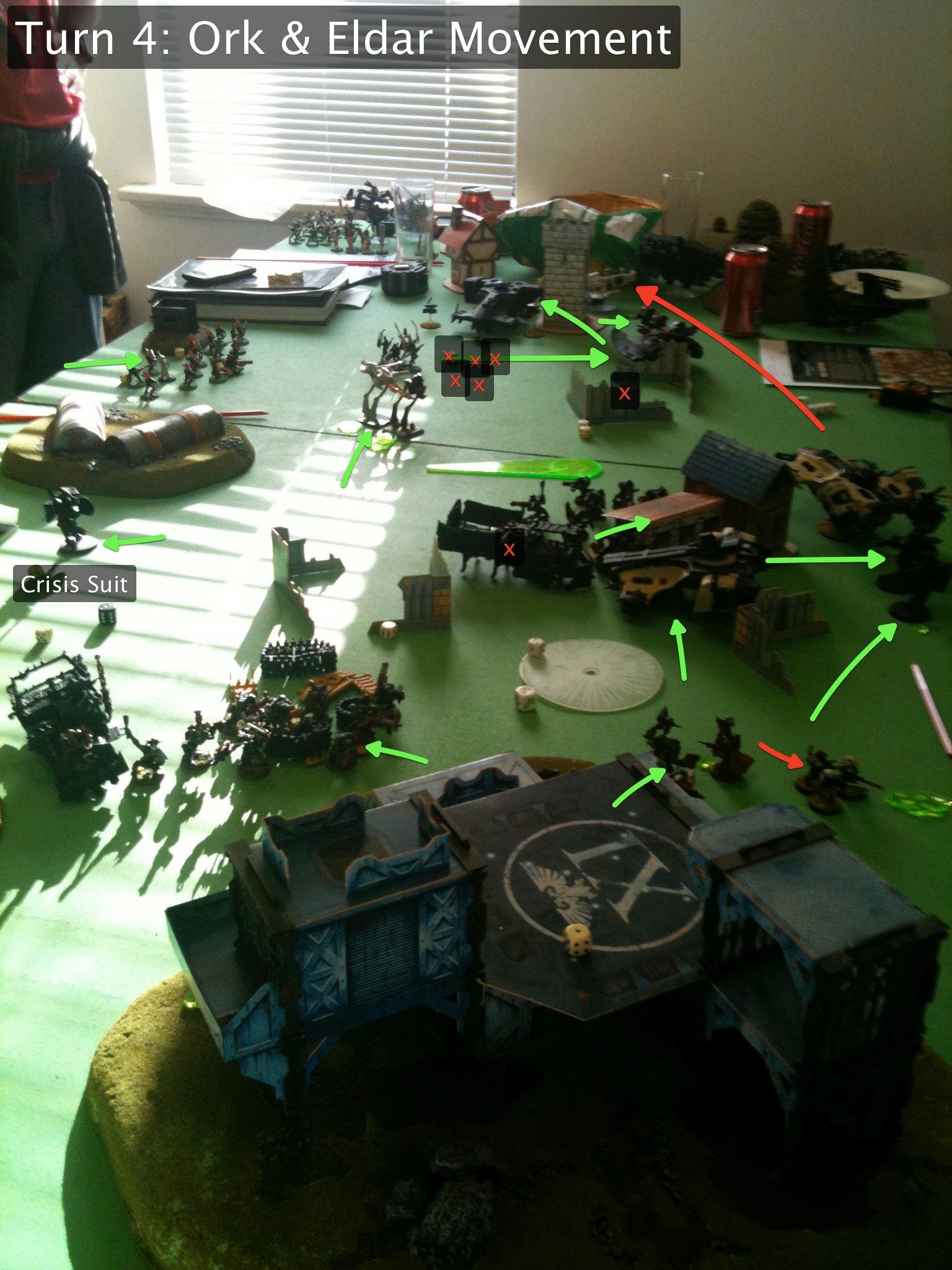 Battle Report, Eldar, Orks, Tau