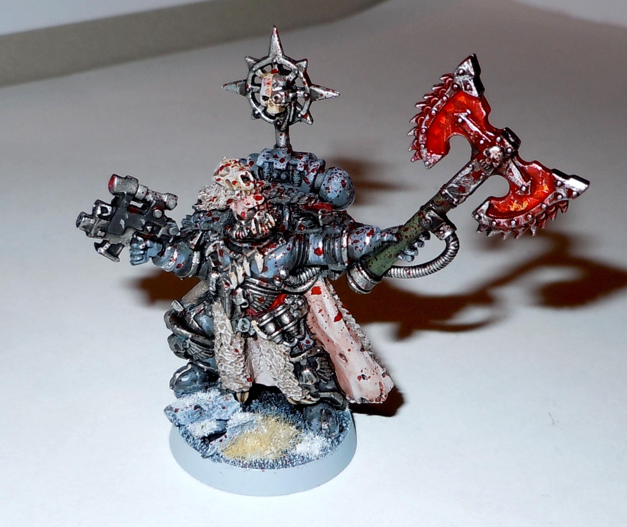 Chainaxe, Chaos, Chaos Space Marines, Priest, Space Wolves, Wolf, Wolf Priest
