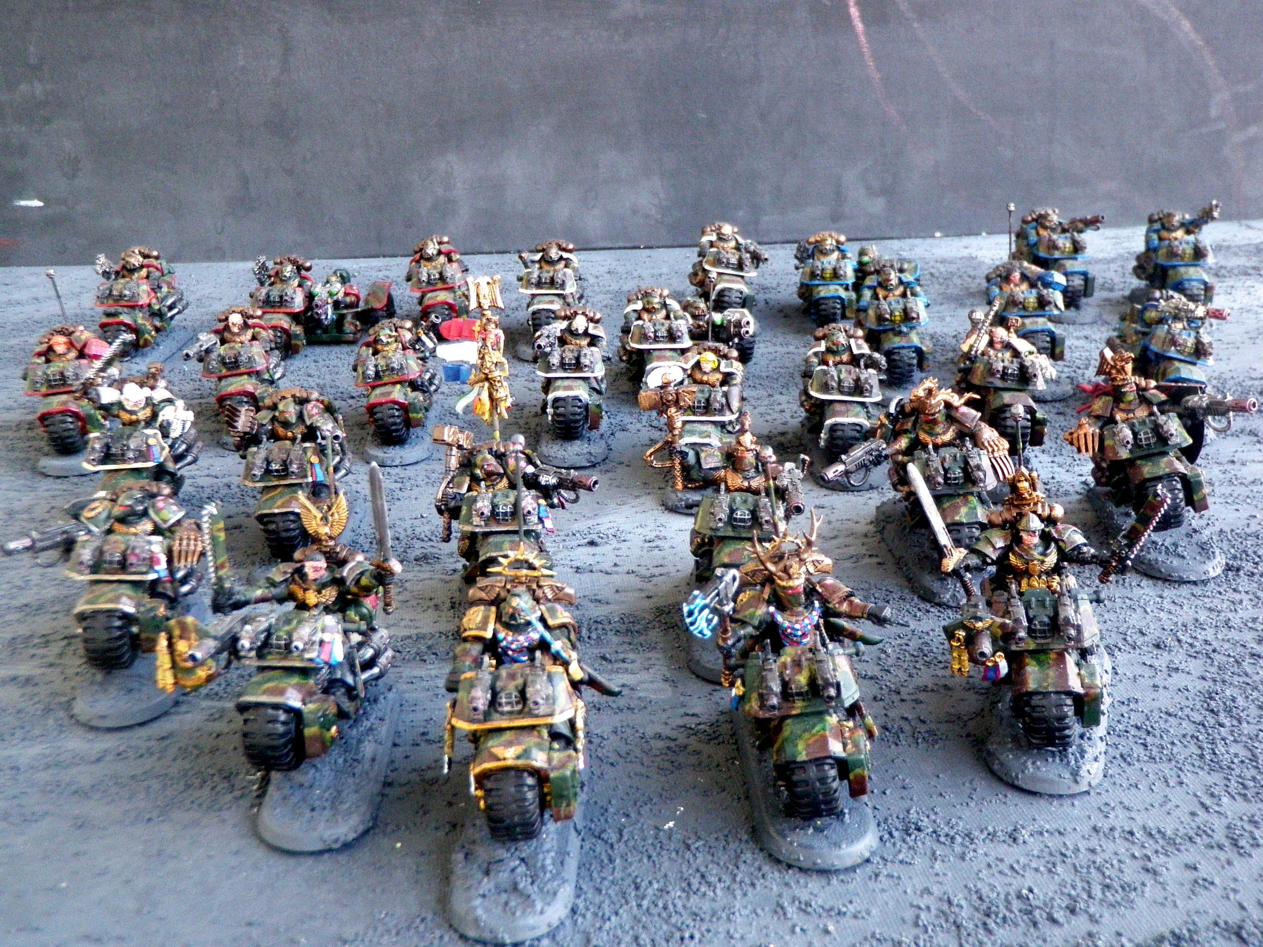 Bike, Camouflage, Space Marines