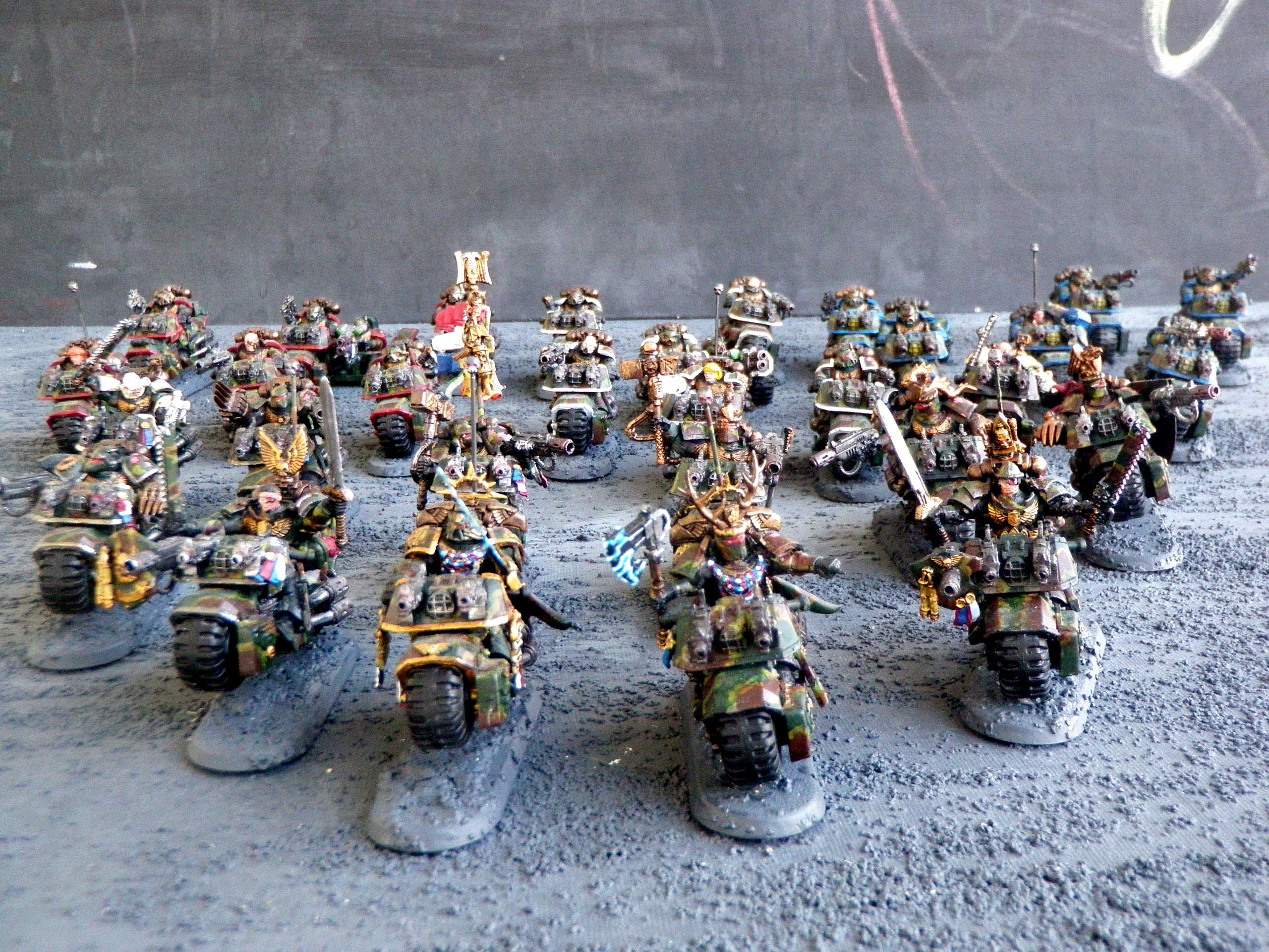 Bike, Camouflage, Space Marines