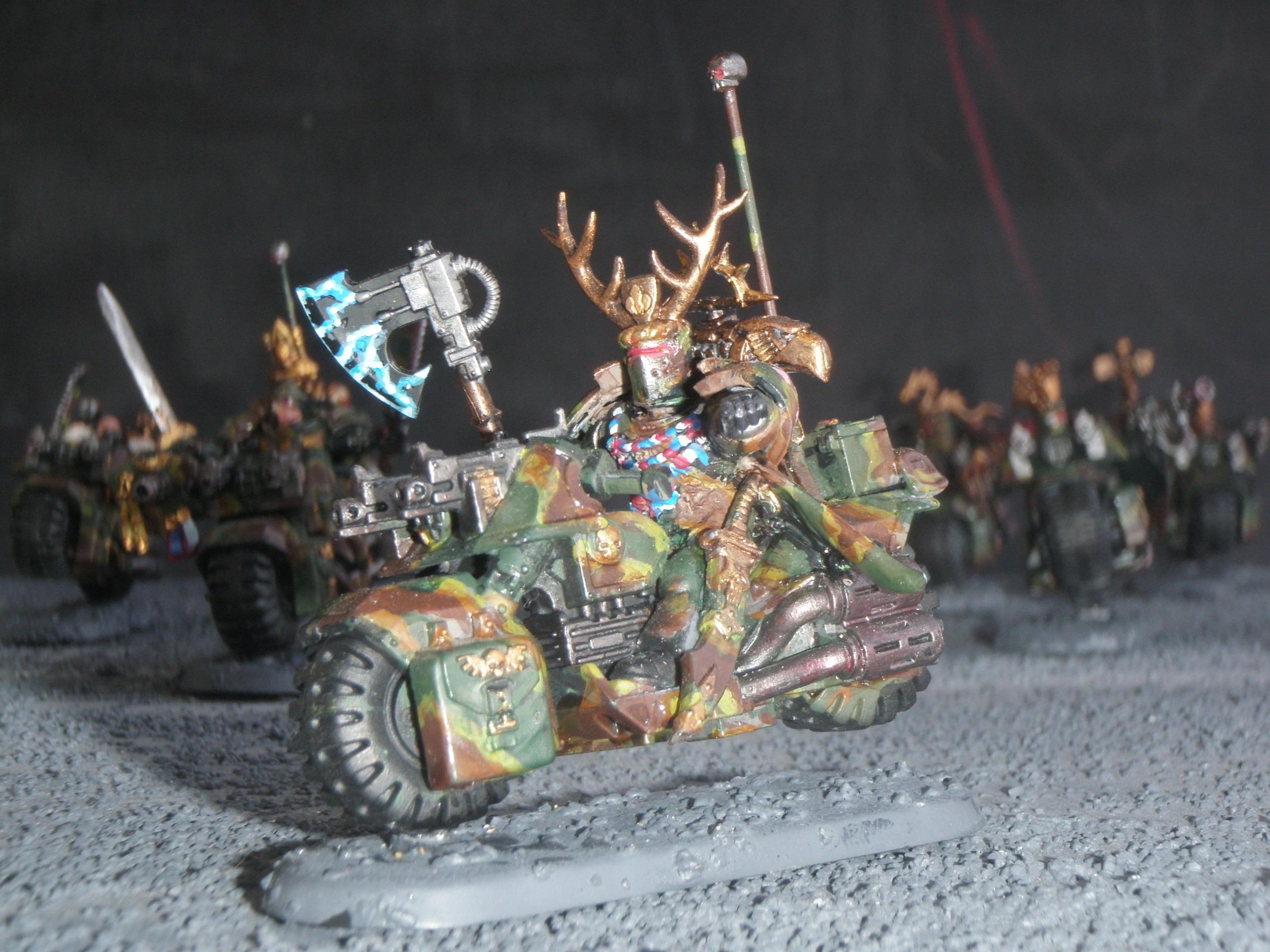 Bike, Camouflage, Space Marines