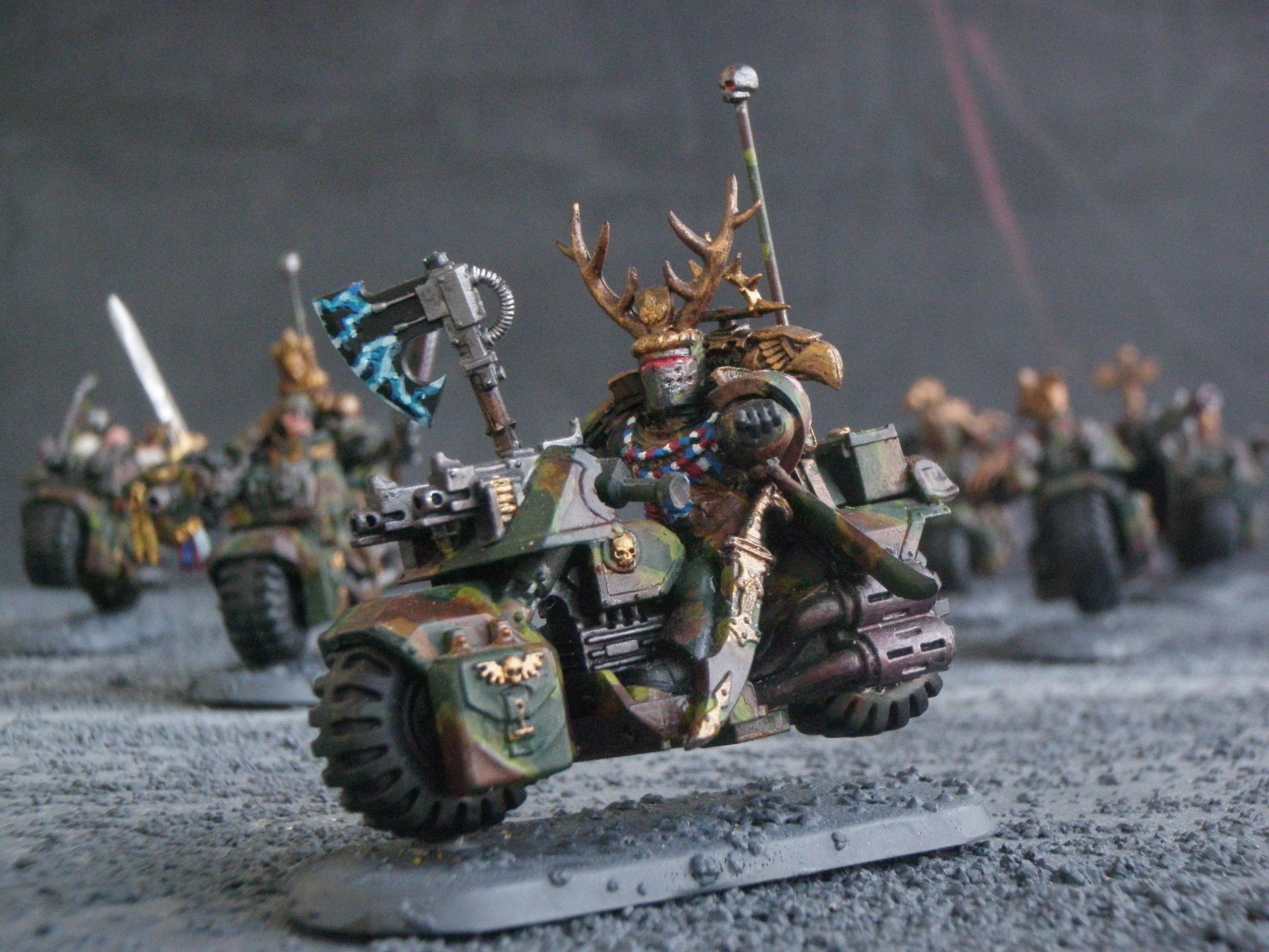 Bike, Camouflage, Space Marines