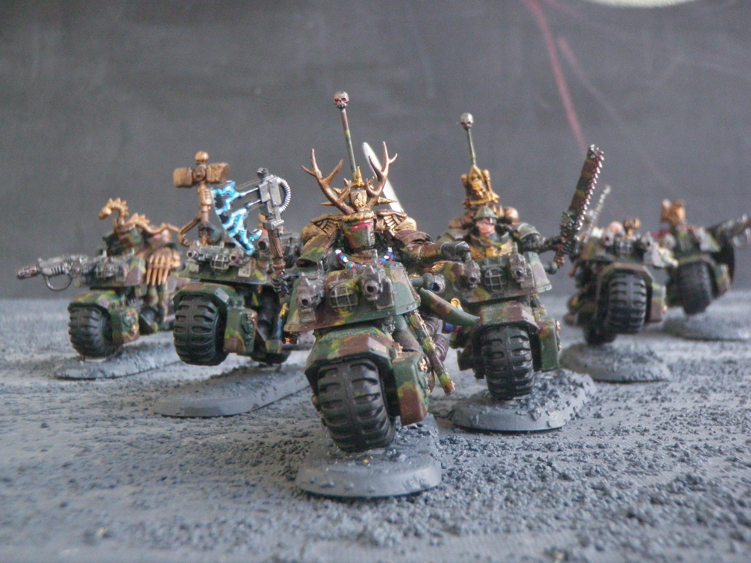 Bike, Camouflage, Command Squad, Space Marines