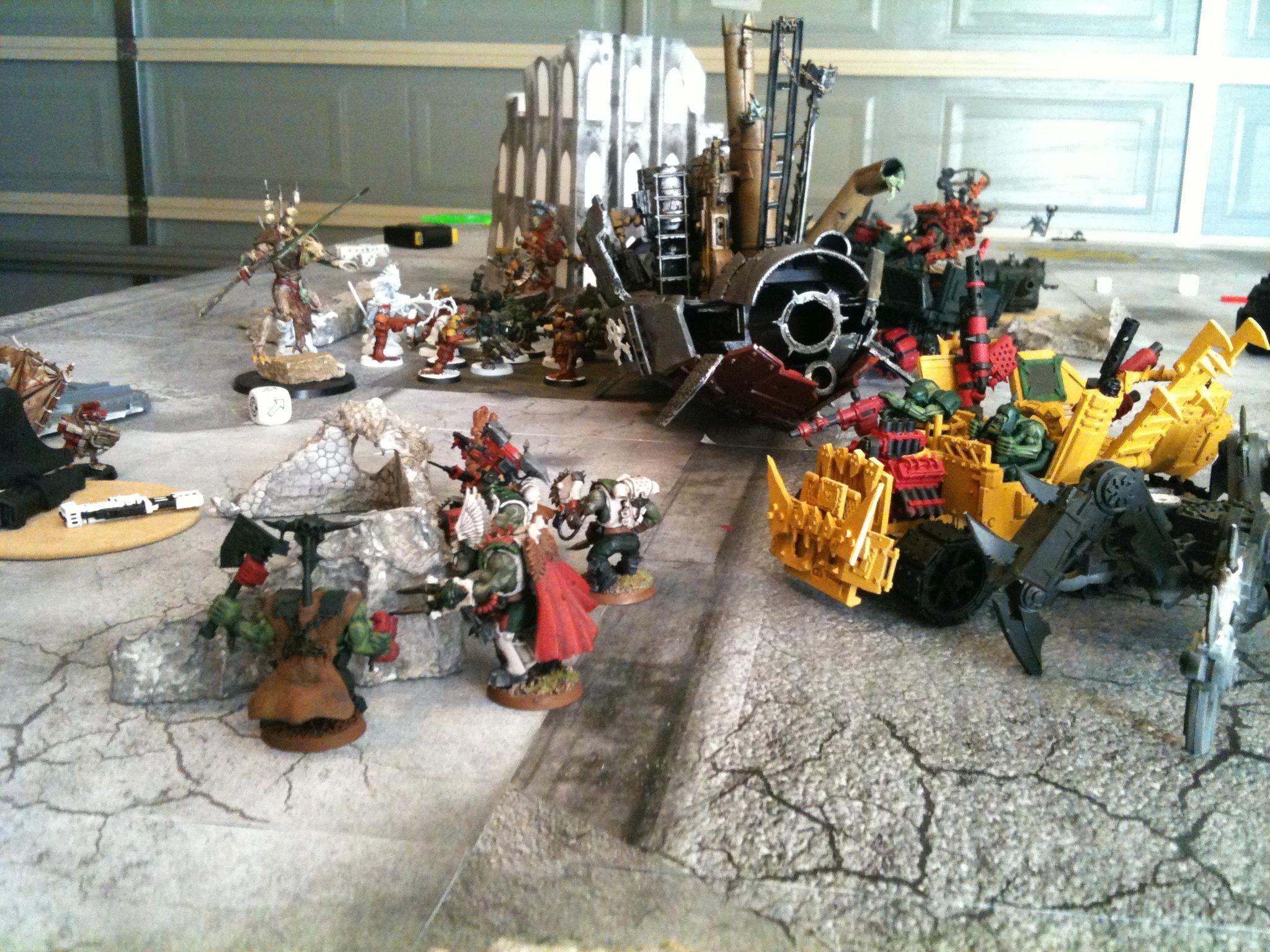 Battle Report, Da Dark Angelz, Orks, The Skave