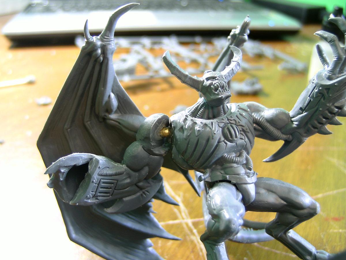 Chaos, Chaos Space Marines, Daemon Prince, Homebrew, Iron Knights, Iron Marauders, Iron Warriors, Ouze, Warhammer 40,000, Work In Progress, Worklog