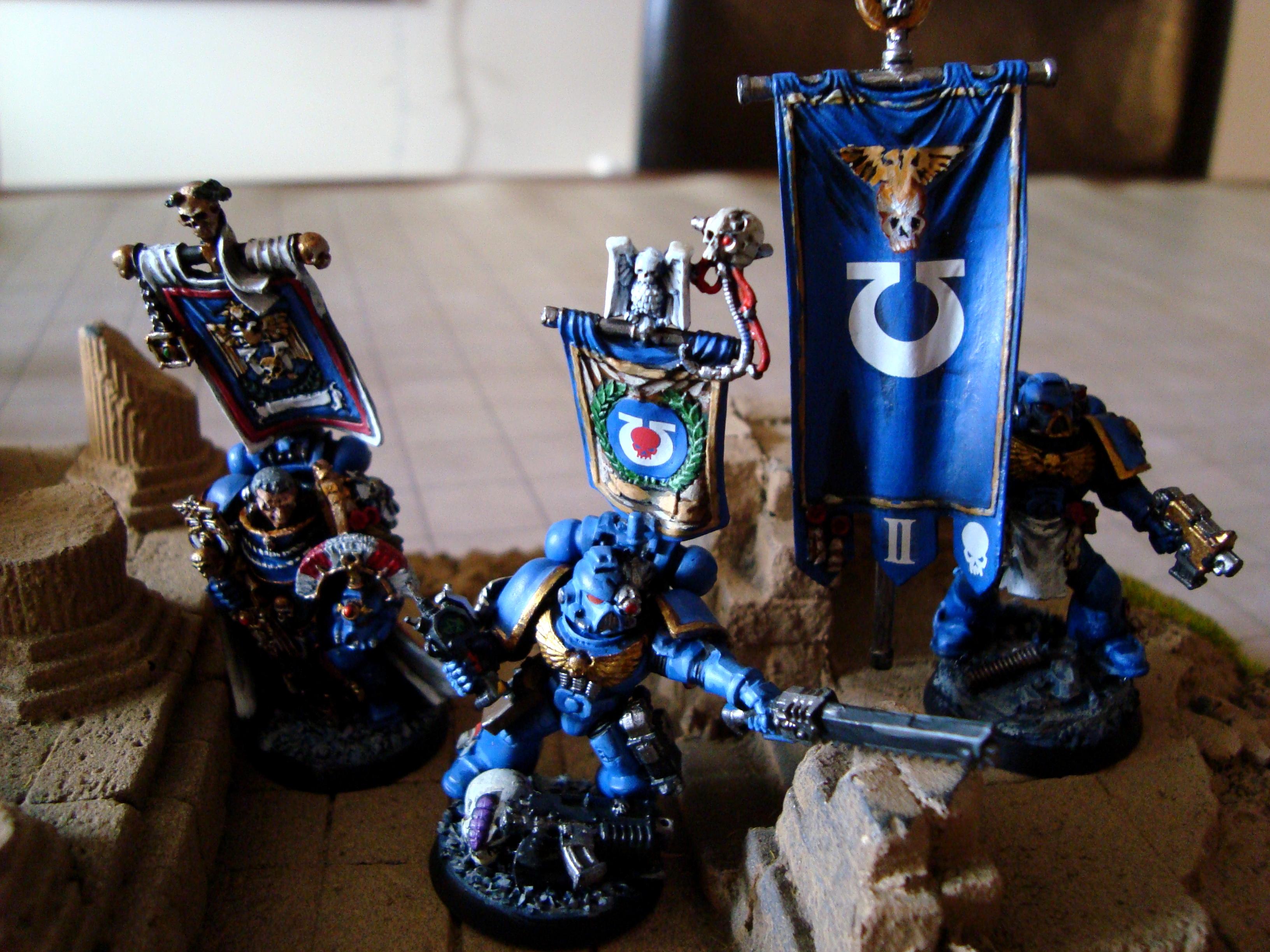 Command Squad, Space Marines, Ultramarines, Warhammer 40,000