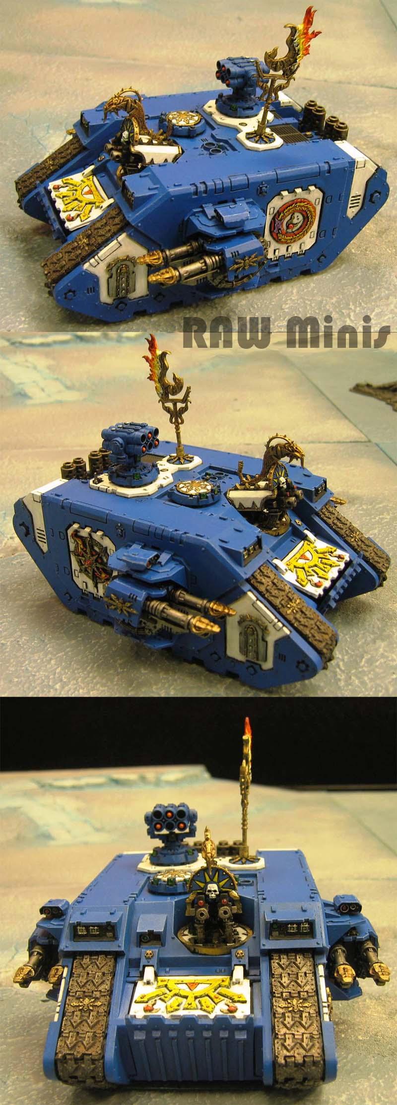 Chaos, Chaos Space Marines, Conversion, Land Raider, Painting, Tank, Thousand Sons, Tzeentch, Warhammer 40,000