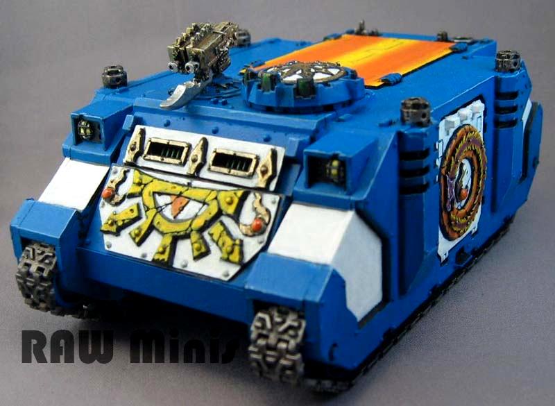 Chaos, Chaos Space Marines, Painting, Rhino, Tank, Thousand Sons, Tzeentch, Warhammer 40,000