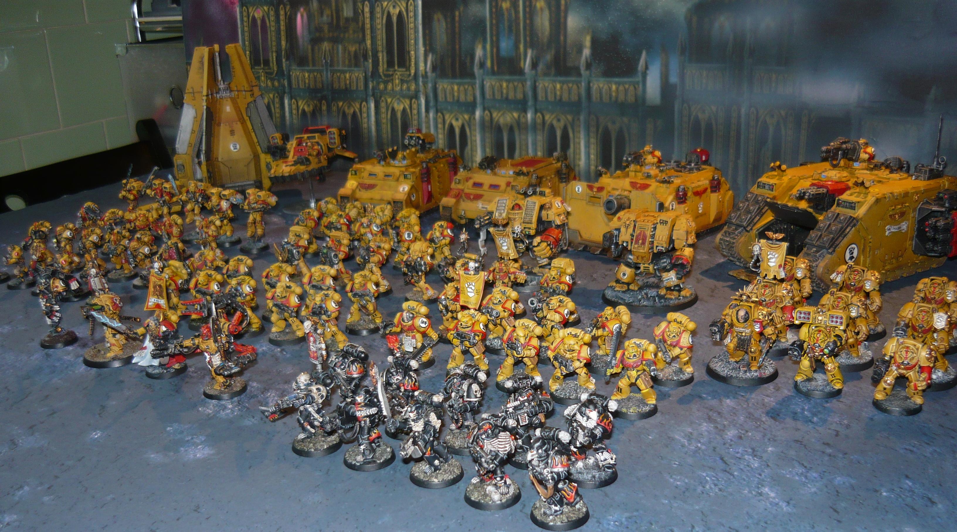 Army, Drop Pod, Imperial Fists, Land Crusader, Land Speeder, Rhino ...