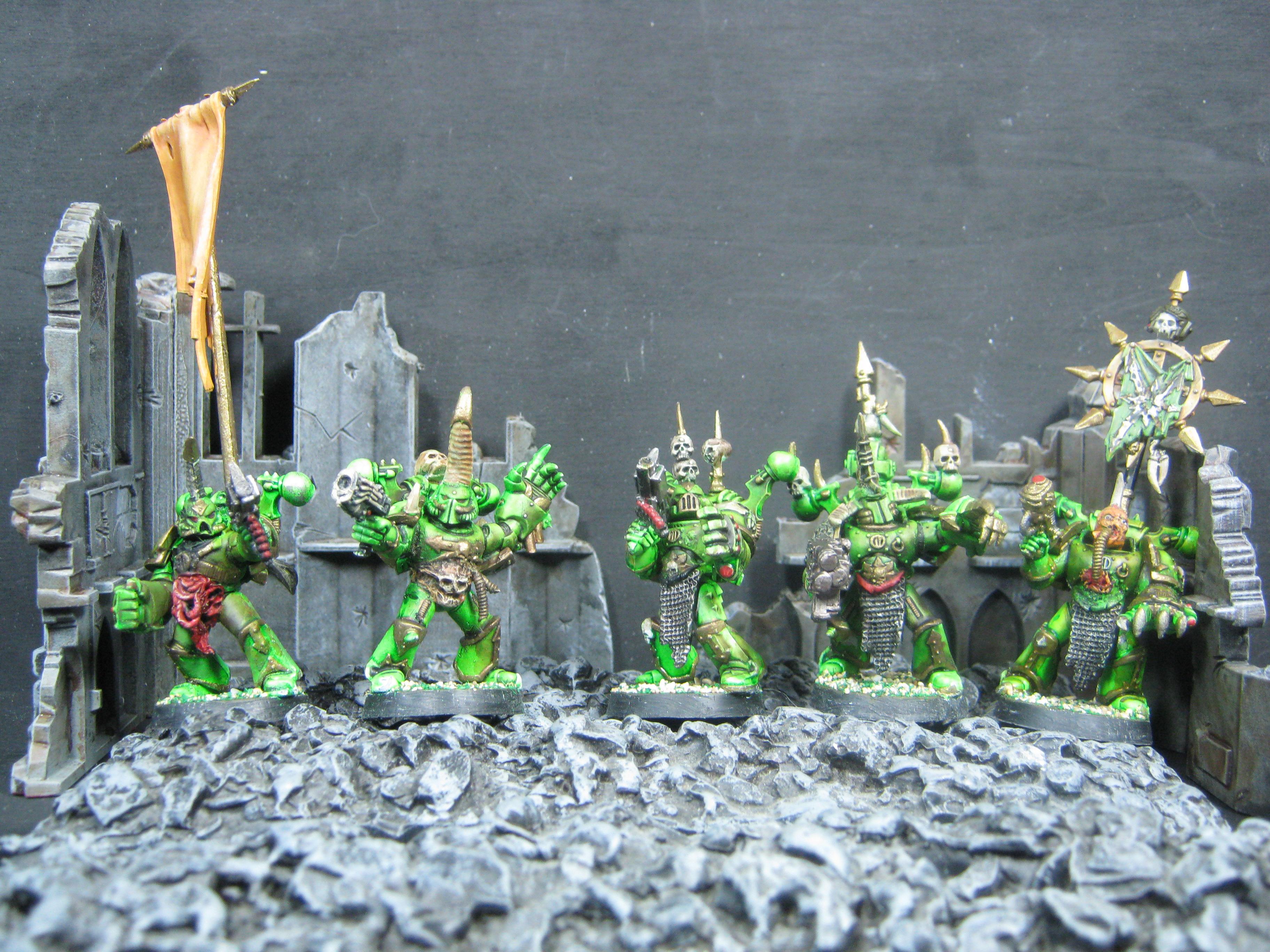 Aspiring Champion, Chaos Space Marines, Conversion, Death Guard, Nurgle, Warhammer 40,000