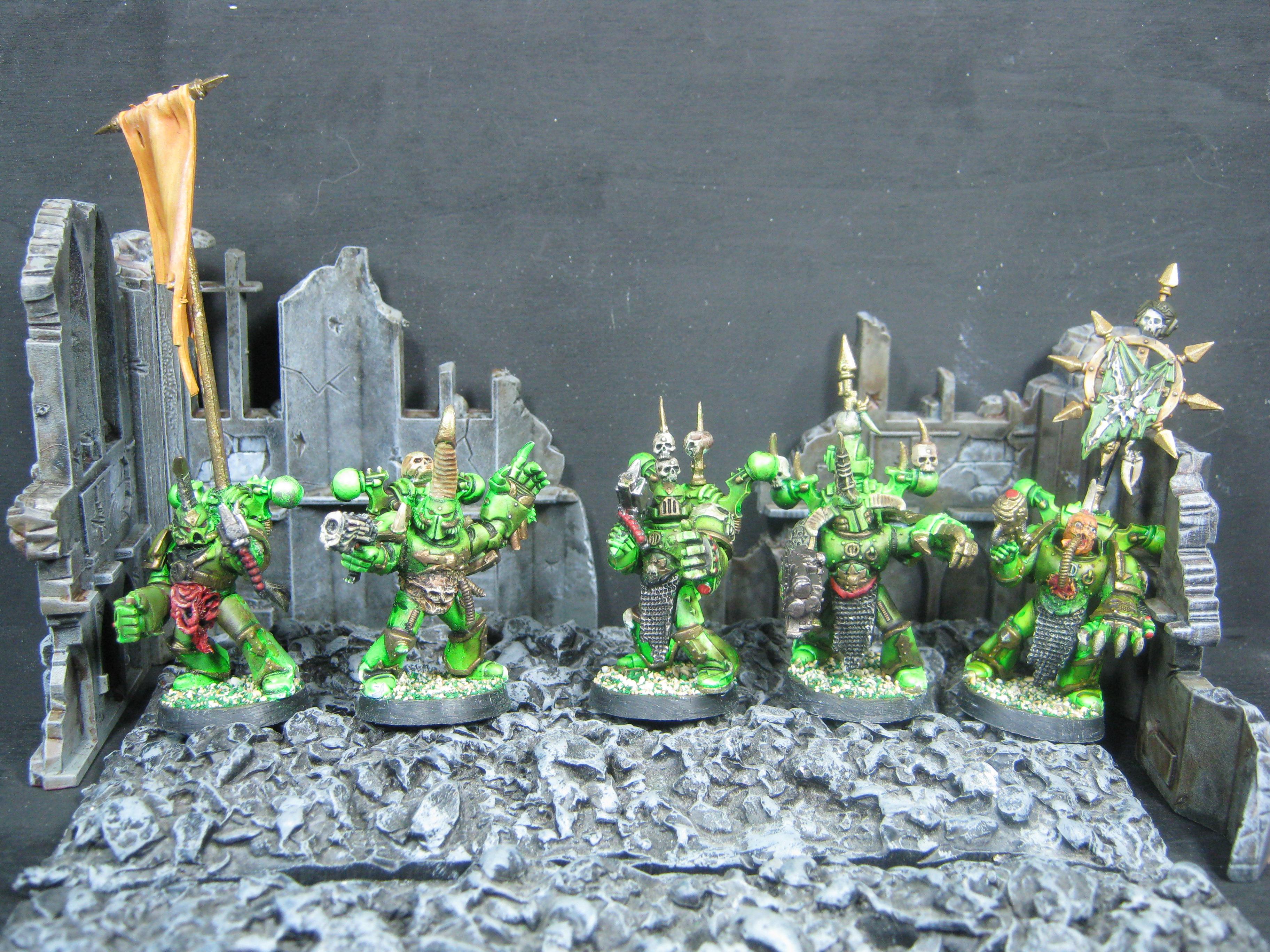 Aspiring Champion, Chaos Space Marines, Conversion, Death Guard, Nurgle, Warhammer 40,000