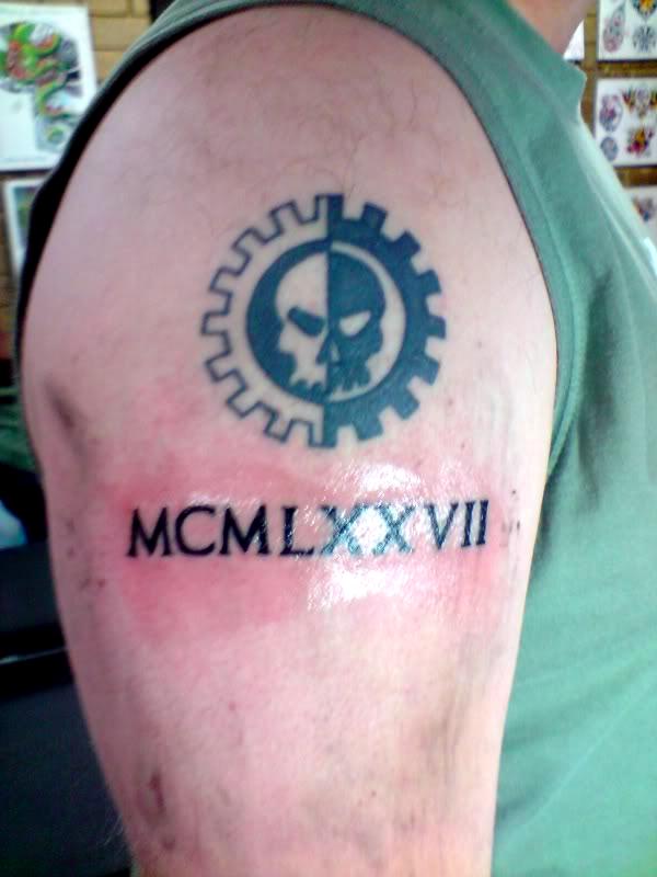 Warhammer auto malleus on upper  Bills Custom Tattoos  Facebook