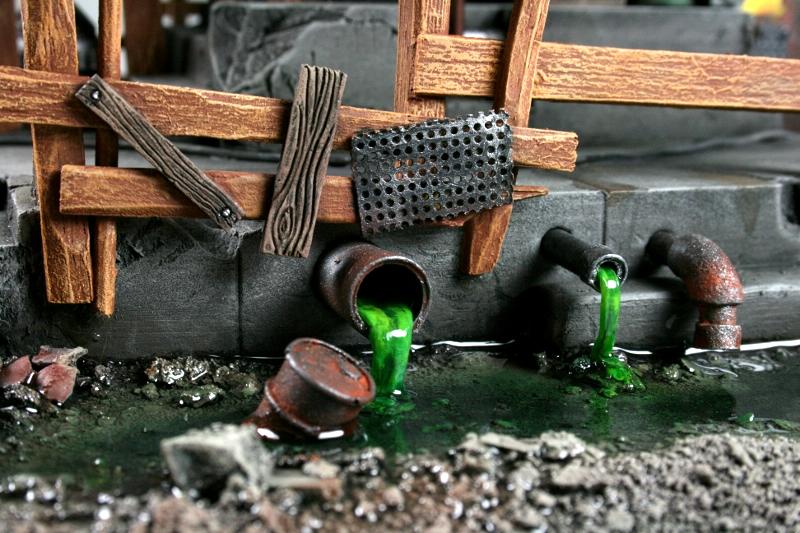 Goff, Lighted, Orks, Scratch Build, Space Ork, Terrain, Toxic