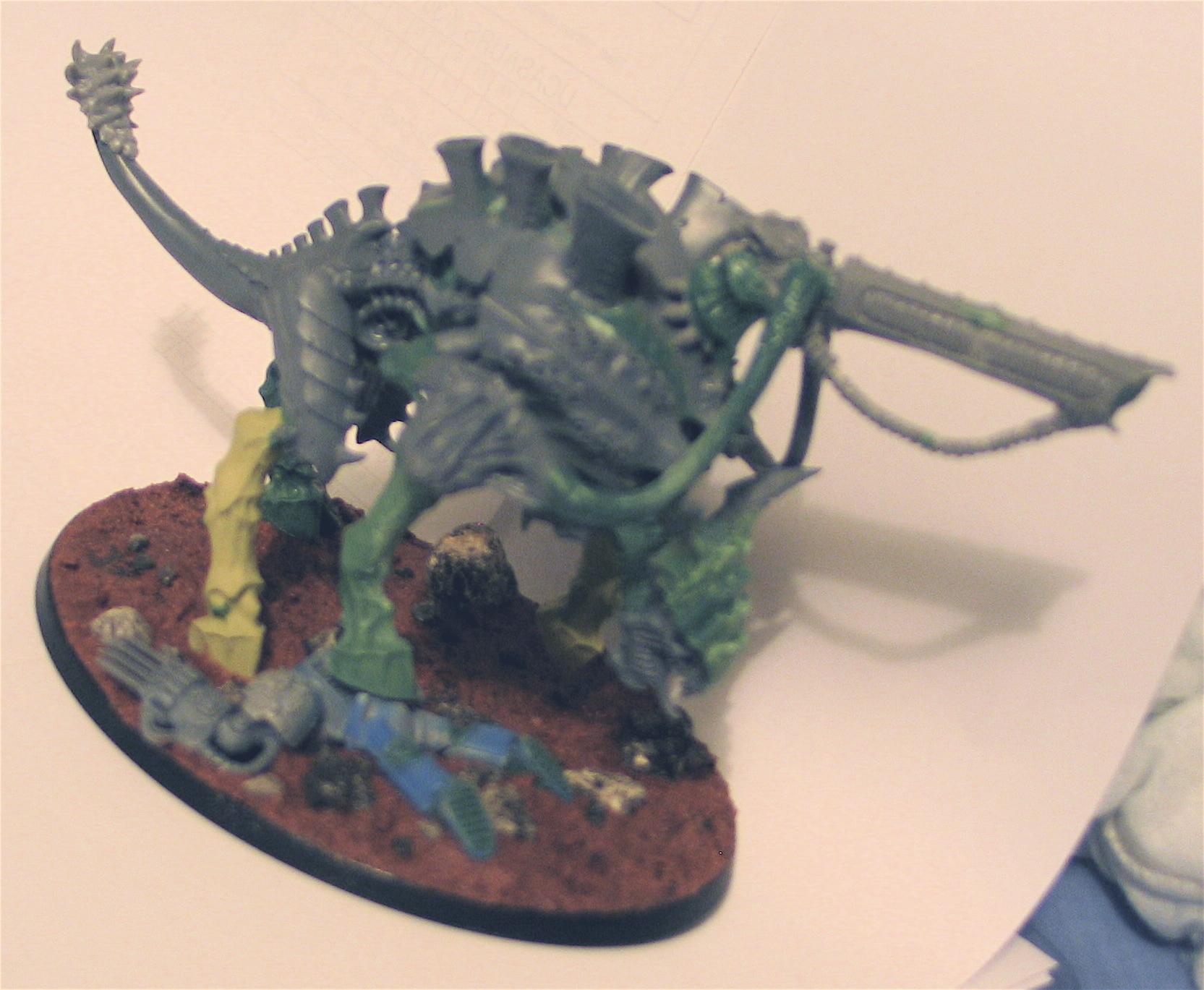Conversion, Tyranids, Tyrannofex, Unpainted, Work In Progress