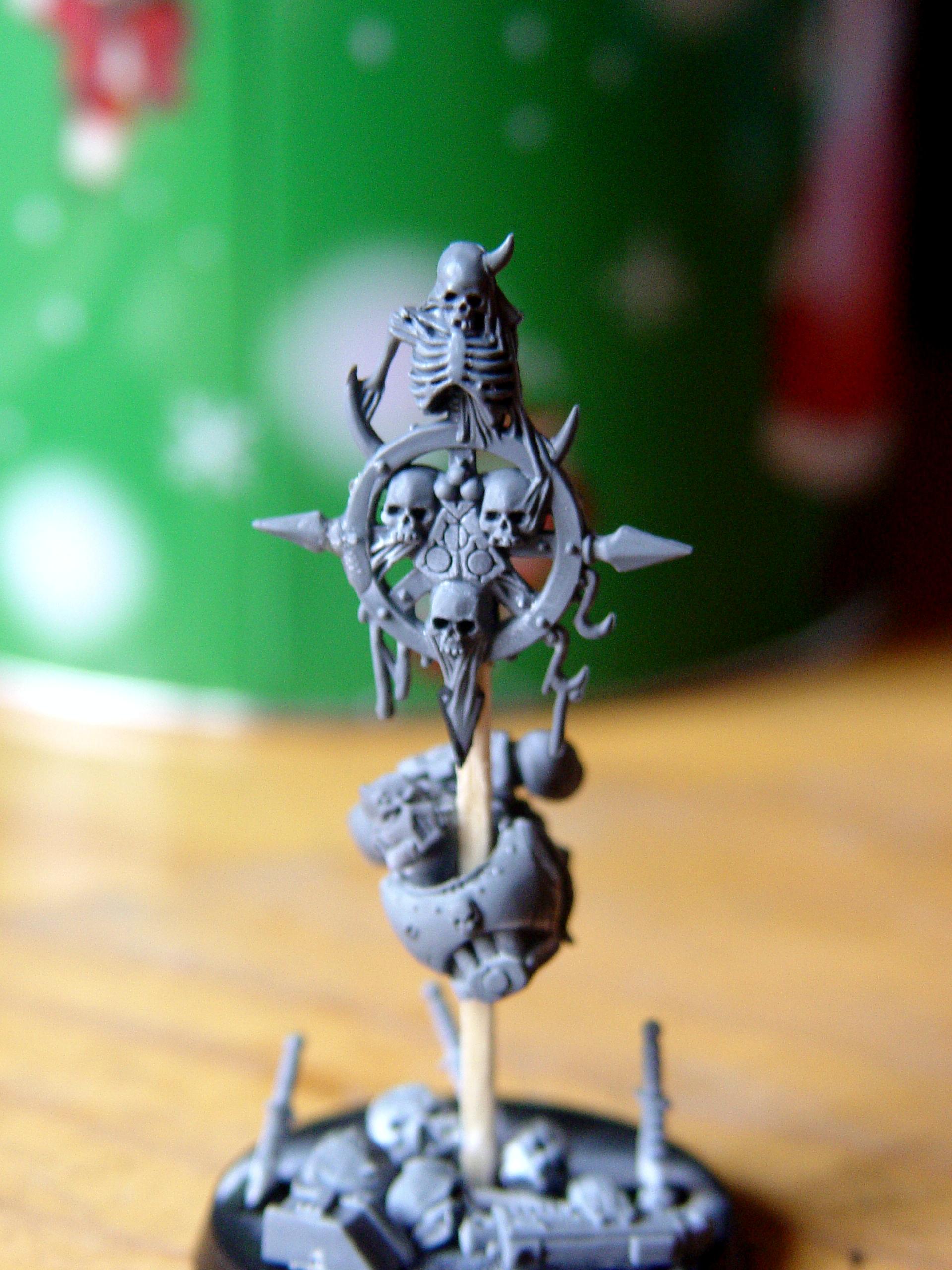Chaos Space Marines, Nurgle, Objective Marker, Unpainted, Work In Progress