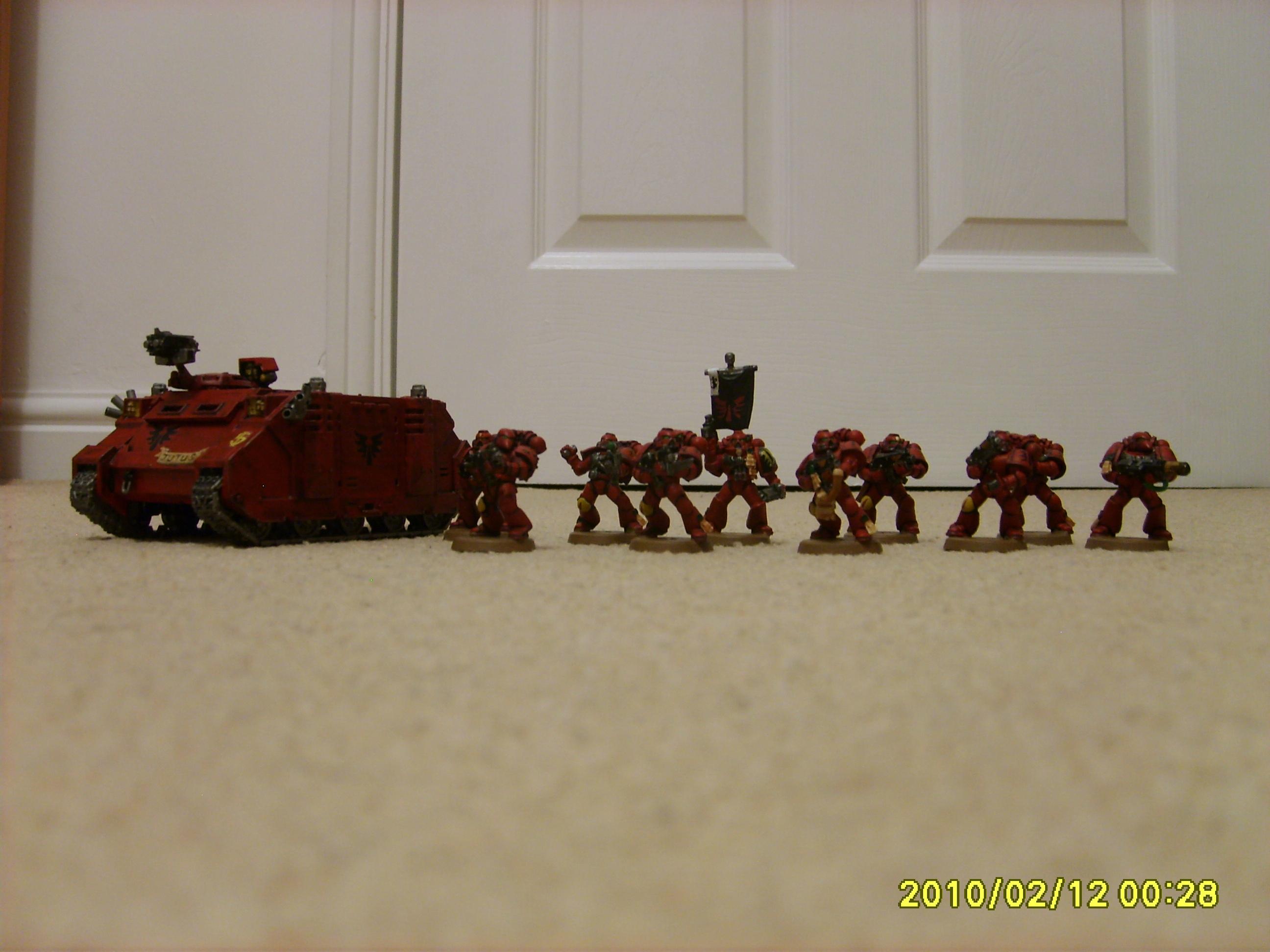Blood Angels, Rhino, Space Marines, Tactical Squad