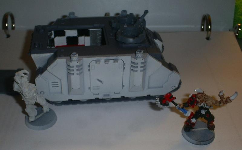 Angelspit, Band Themed, Chaos Space Marines, Noise Marines, Rhino, Slaanesh, Work In Progress