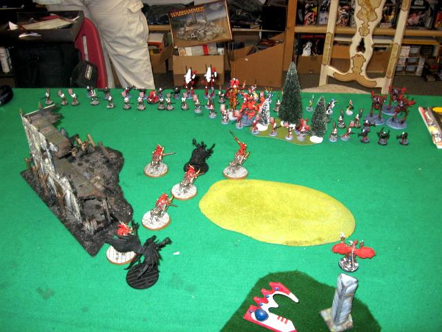 Battle Report, Daemons, Eldar, Warhammer 40,000