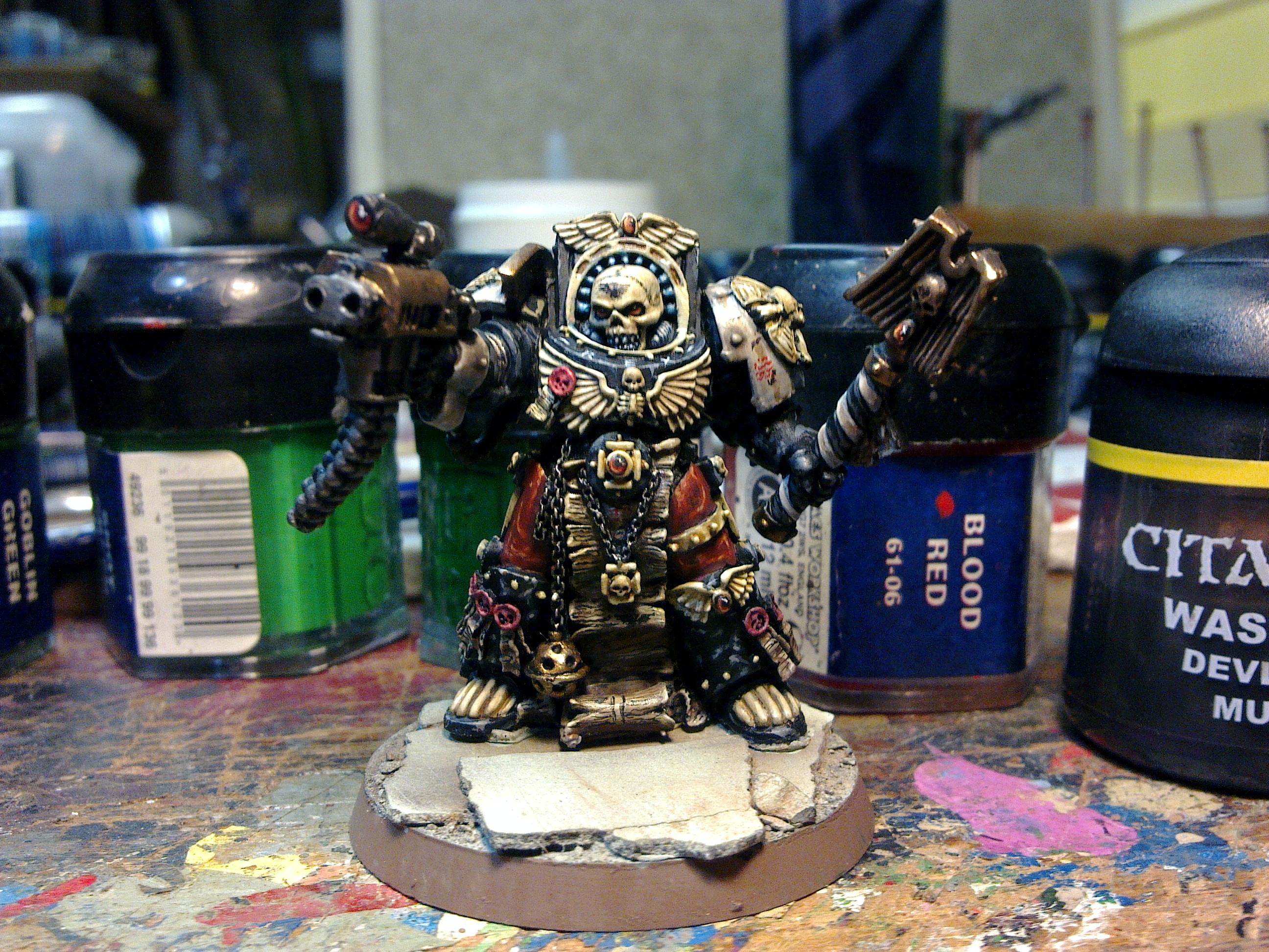 Chaplain, Orar, Painted, Space Marines
