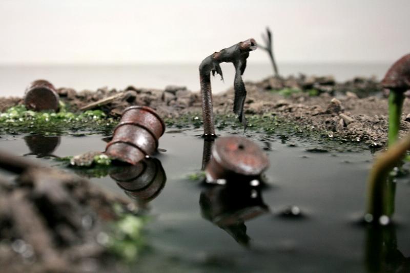 Barrels, Dump, Ooze, Scratch Build, Terrain, Toxic, Waste