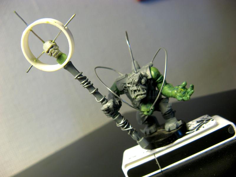 Conversion, Greenstuff, Orks, W.i.p, Weirdboy