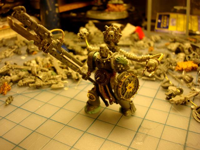 Cyborg, Iron Hands, Space Marines, Warhammer 40,000