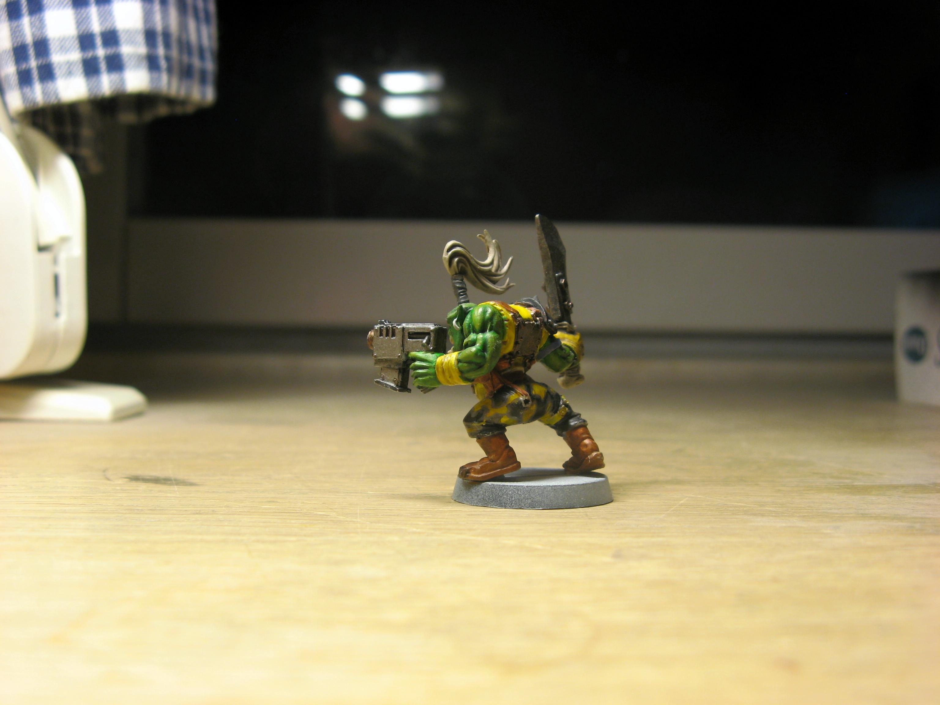 Bad Moons, Camouflage, Orks, Slugga Boy, Work In Progress