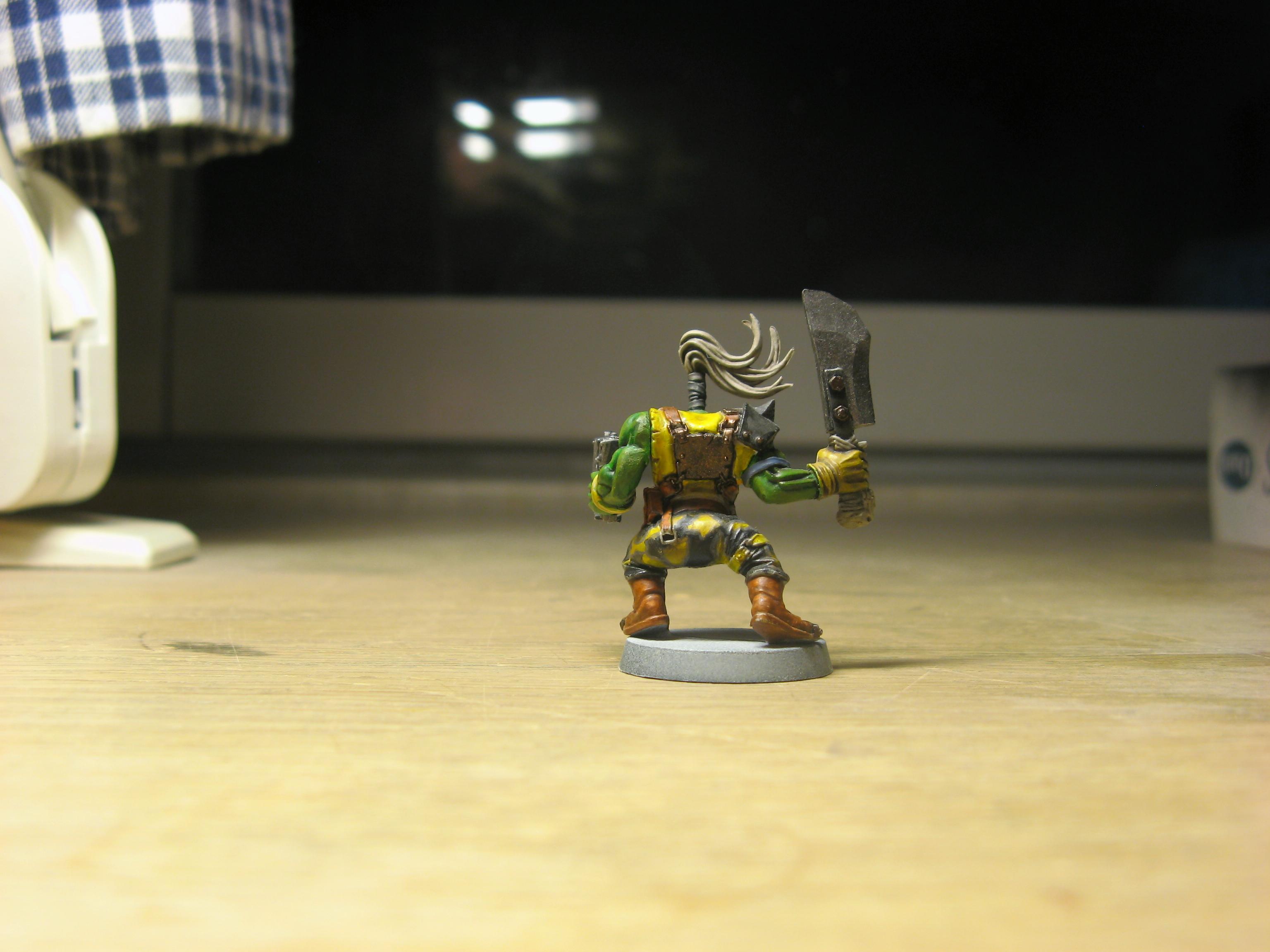 Bad Moons, Camouflage, Orks, Slugga Boy, Work In Progress