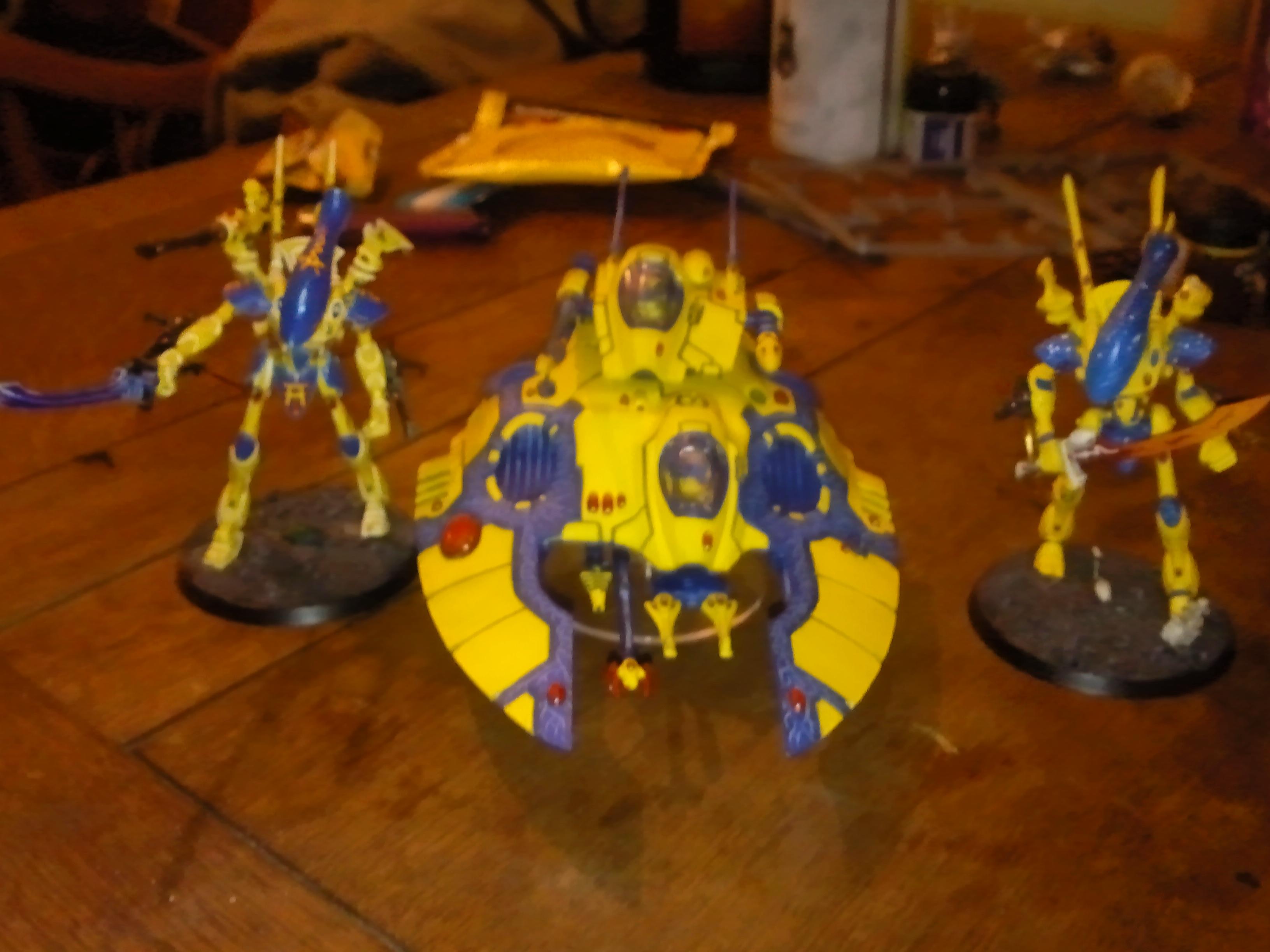 Blurred Photo, Eldar, Falcon, Iyanden, Warhammer 40,000, Wraithlord