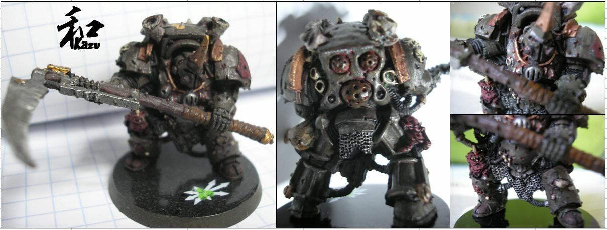 Chaos Space Marines, Nurgle, Terminator Armor, Typhus, Warhammer 40,000