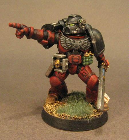 Flesh Tearer, Pointing, Space Marines, Tactical Squad, Warhammer 40,000