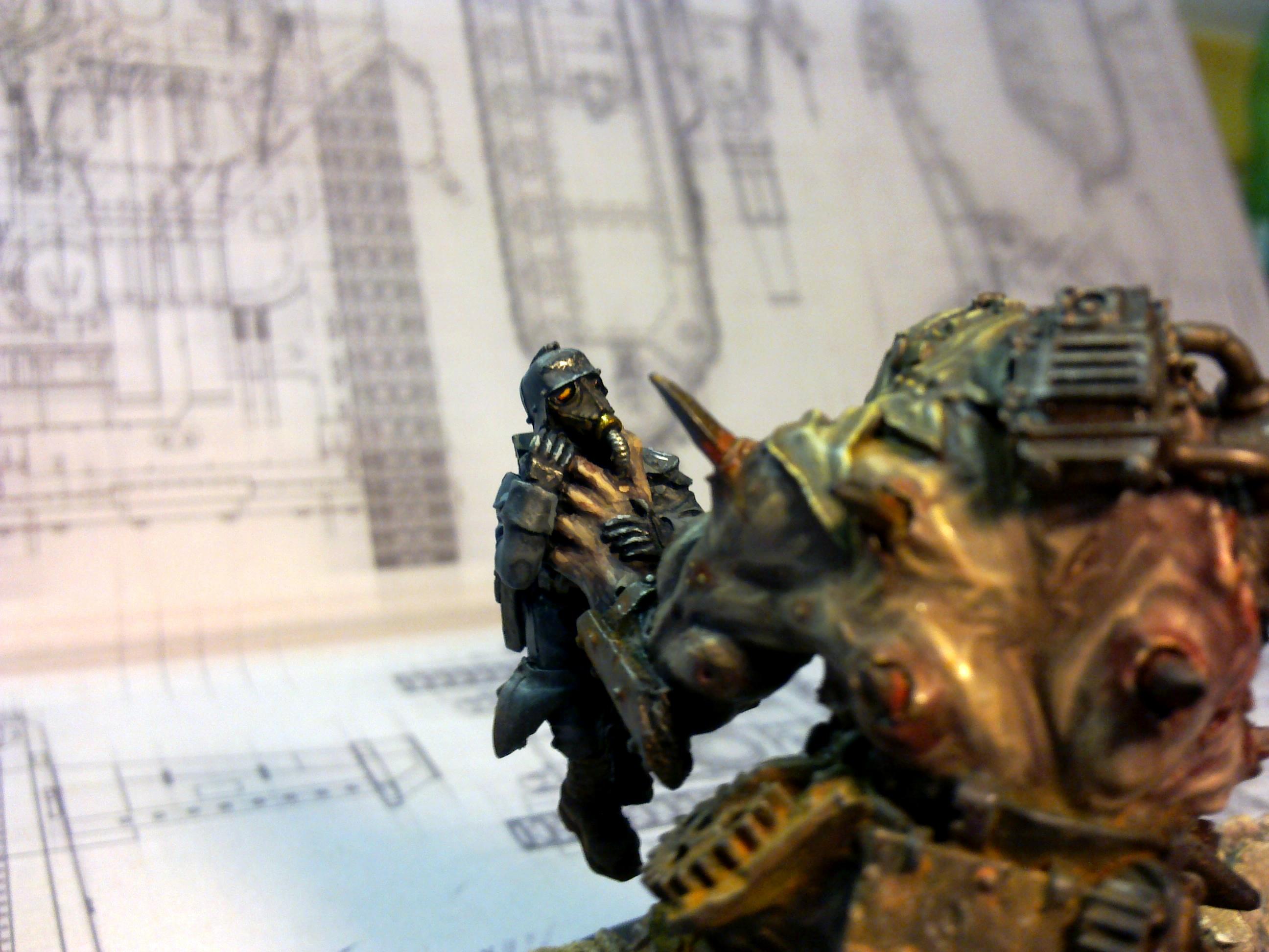 Chaos, Death Korps of Krieg, Diorama, Nurgle, Ogryns, Warhammer 40,000
