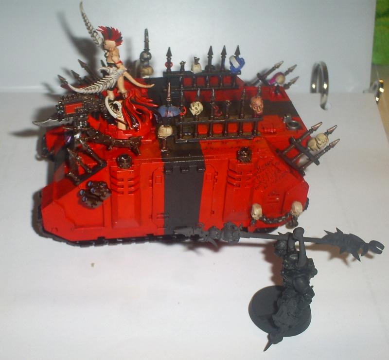 Angelspit, Band Themed, Chaos Space Marines, Noise Marines, Rhino, Slaanesh, Work In Progress