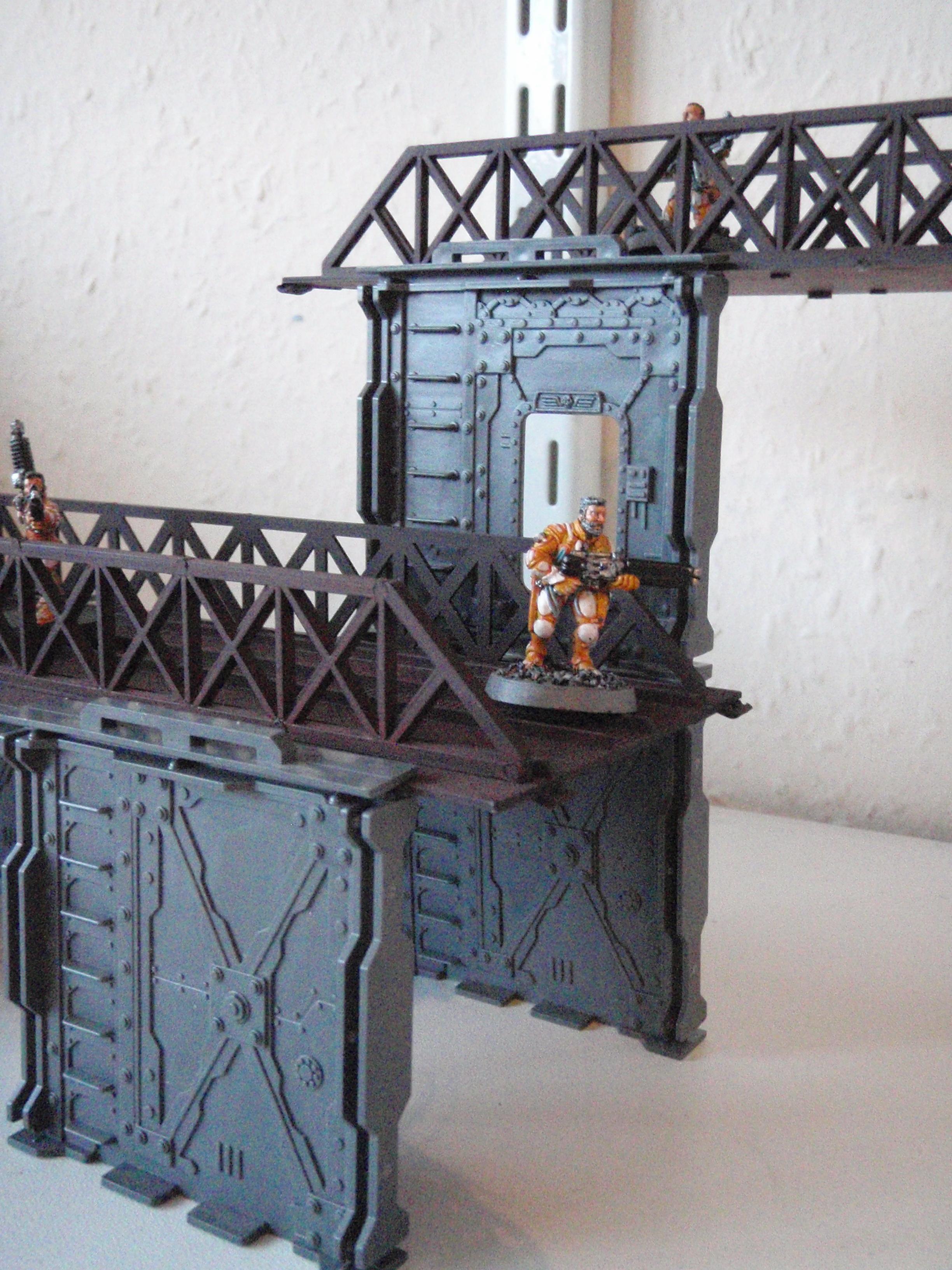 Necromunda, Vansaar, Airfix Bridge with Necromunda Bulkheads