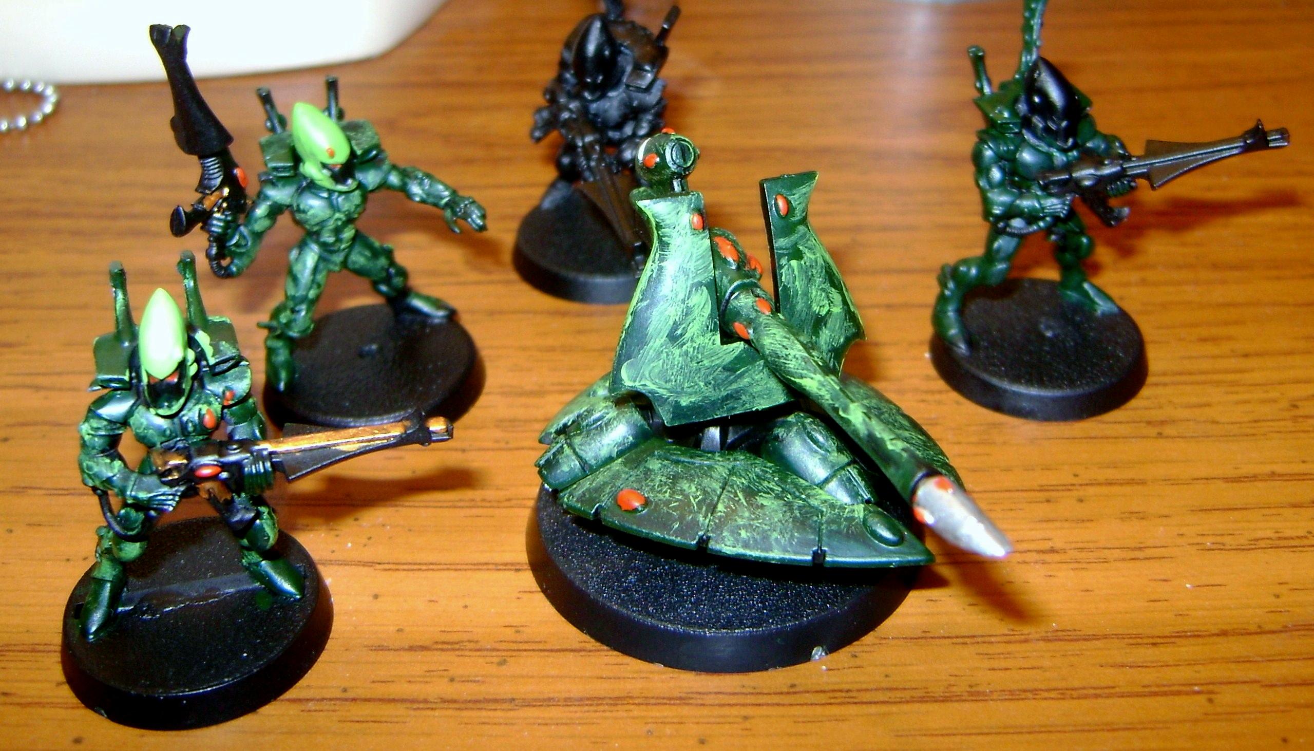 Eldar, Green, Guardians, Painted, Warhammer 40,000