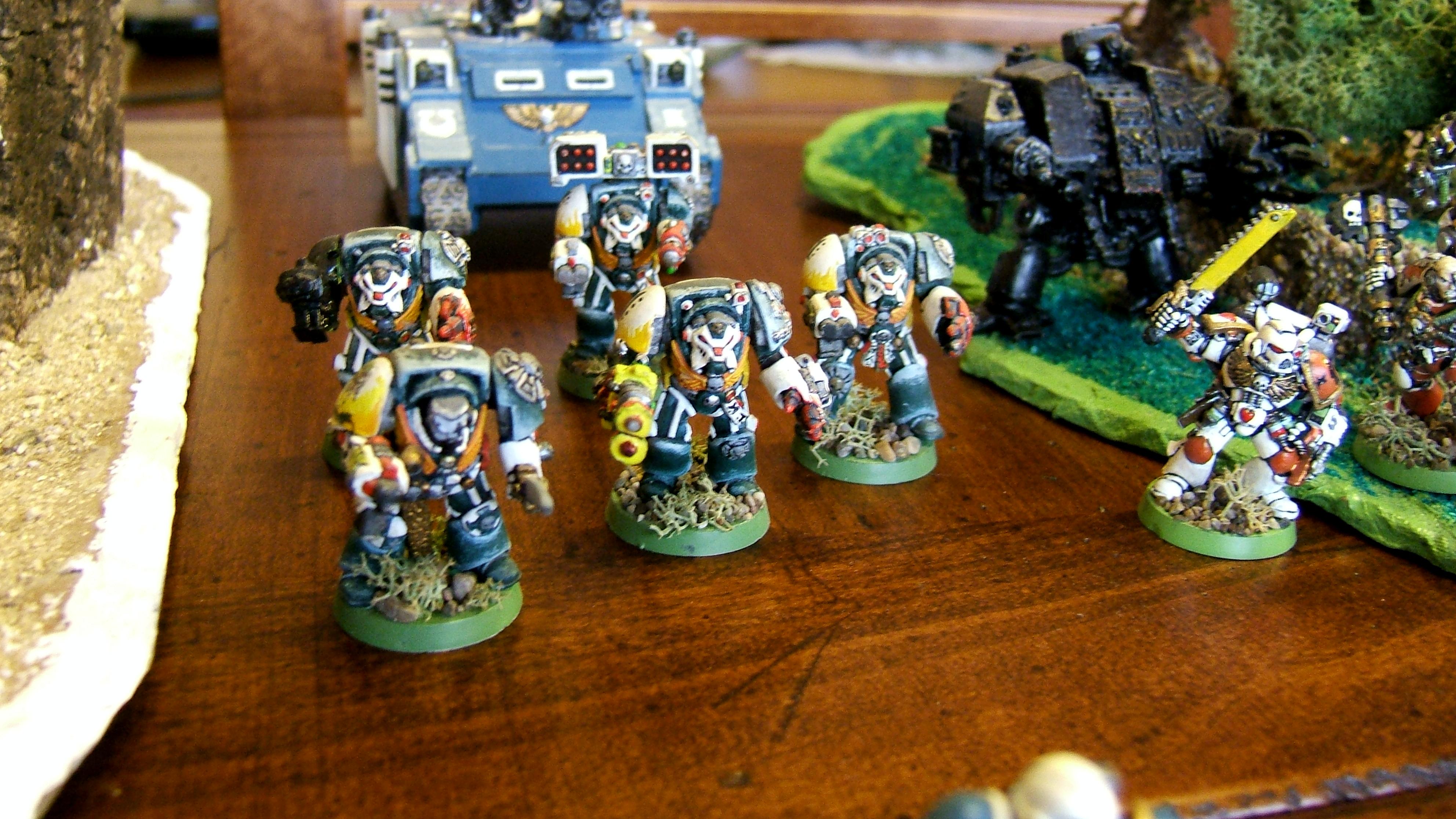 Army, Command Squad, Dark Angels, Elite, Headquarters, Space Marines, Terminator Squad